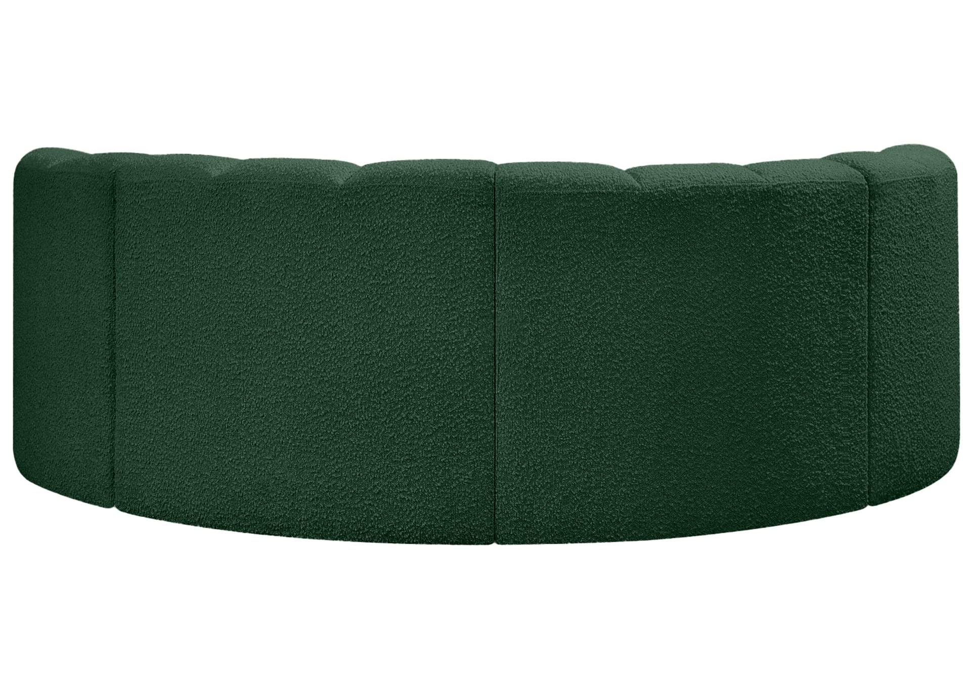 Arc Green Boucle Fabric Modular Sofa,Meridian Furniture