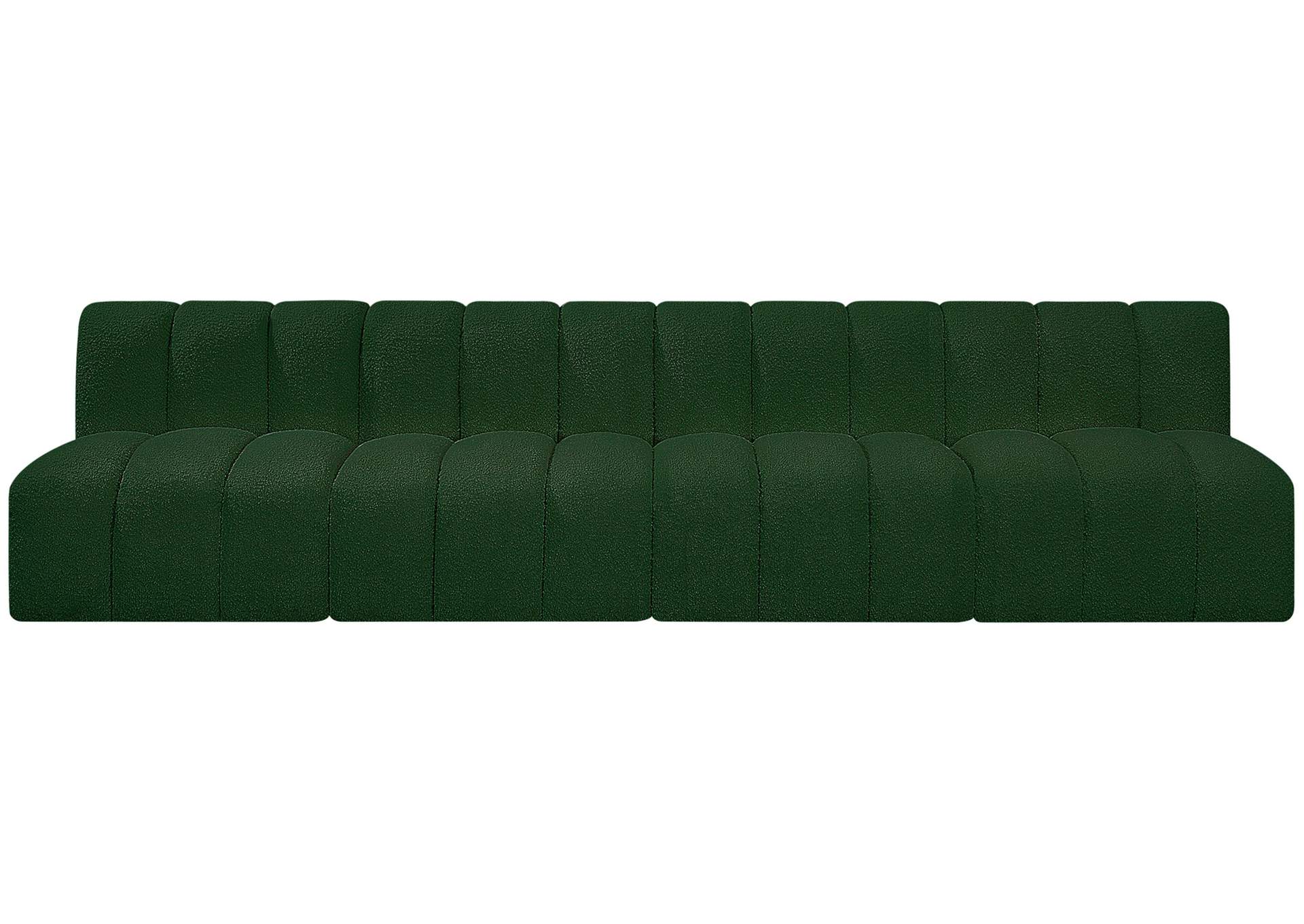 Arc Green Boucle Fabric Modular Sofa,Meridian Furniture