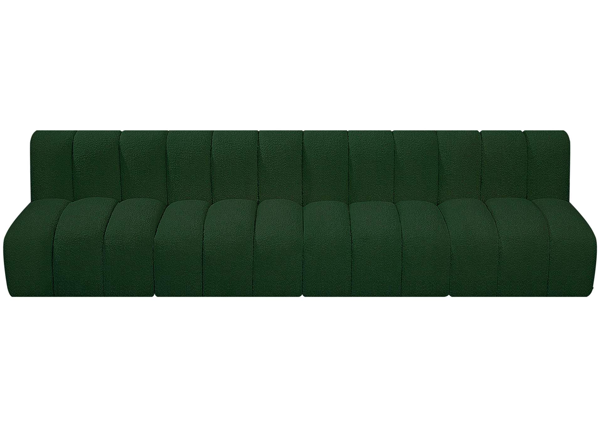 Arc Green Boucle Fabric Modular Sofa,Meridian Furniture