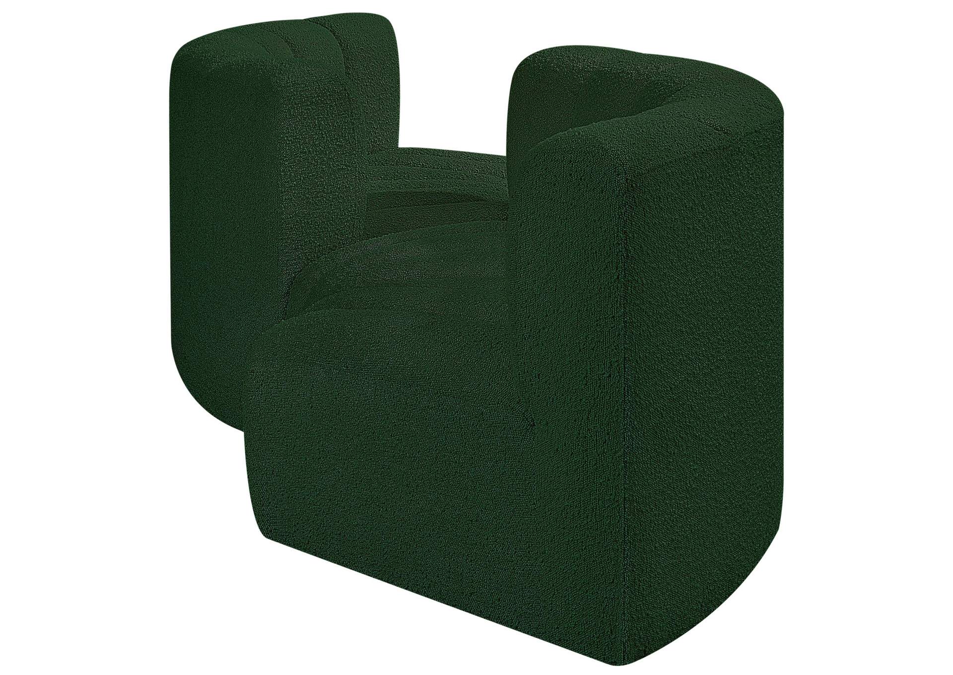 Arc Green Boucle Fabric Modular Sofa,Meridian Furniture