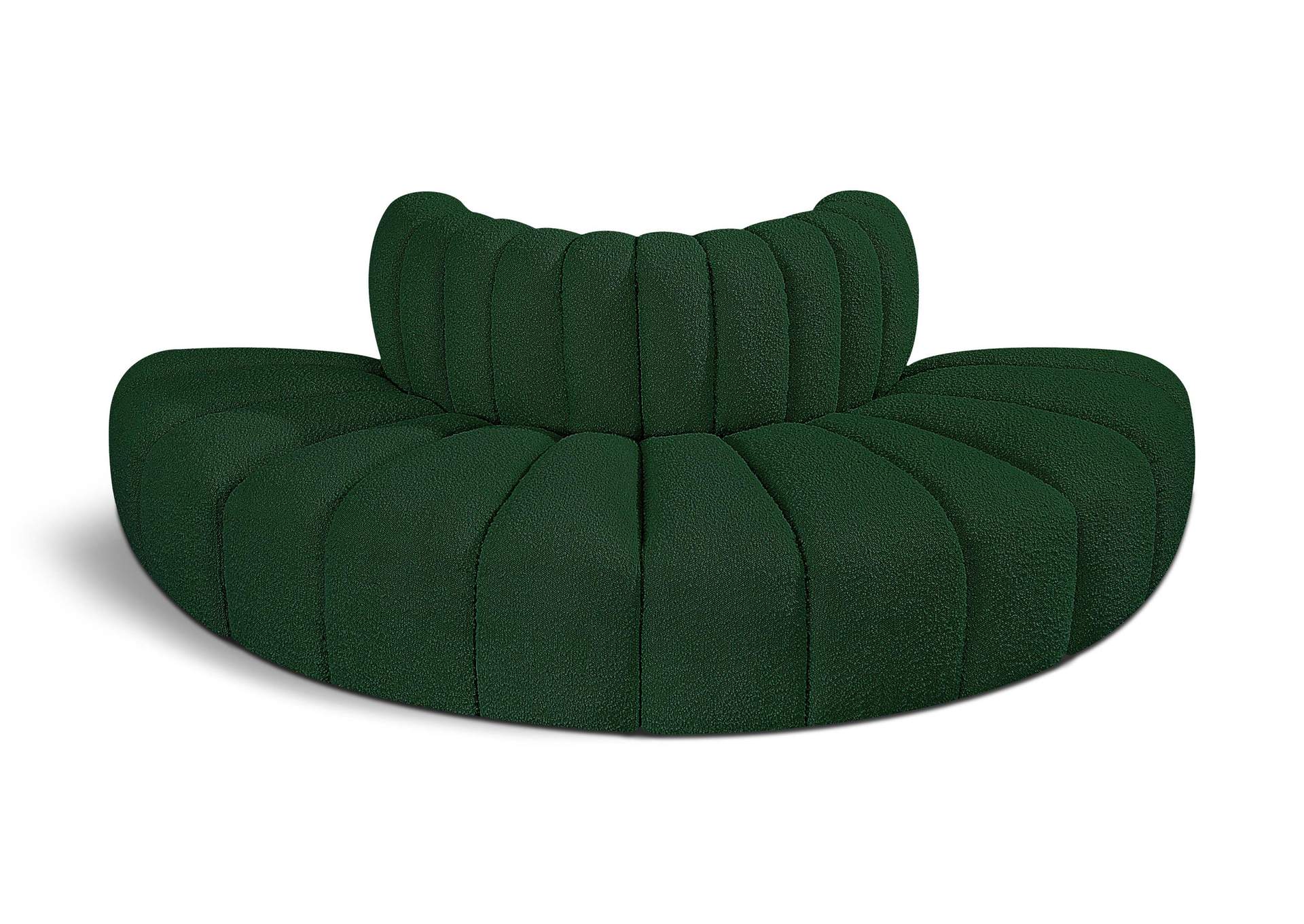 Arc Green Boucle Fabric Modular Sofa,Meridian Furniture