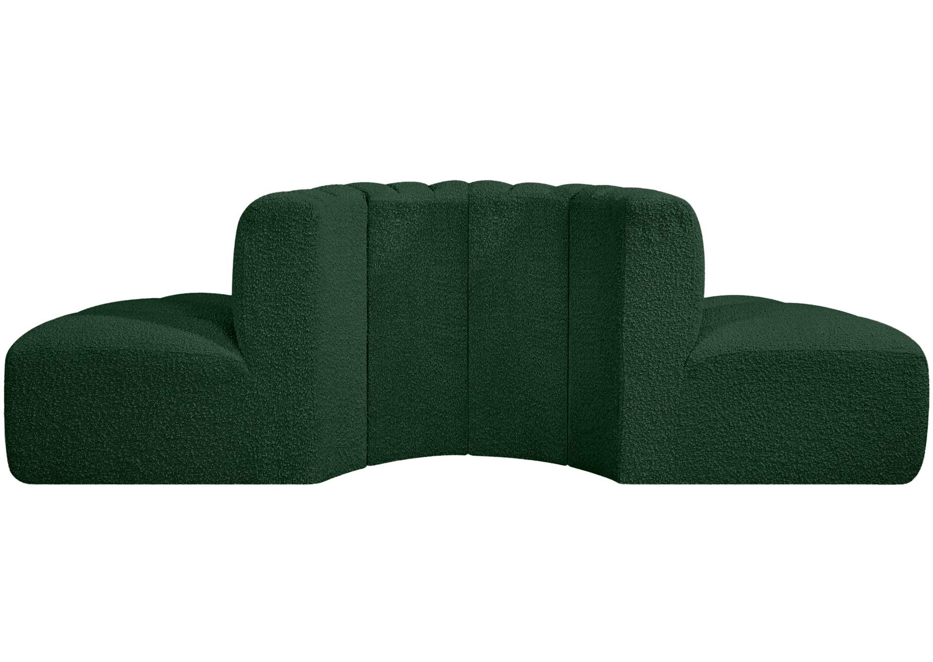 Arc Green Boucle Fabric Modular Sofa,Meridian Furniture