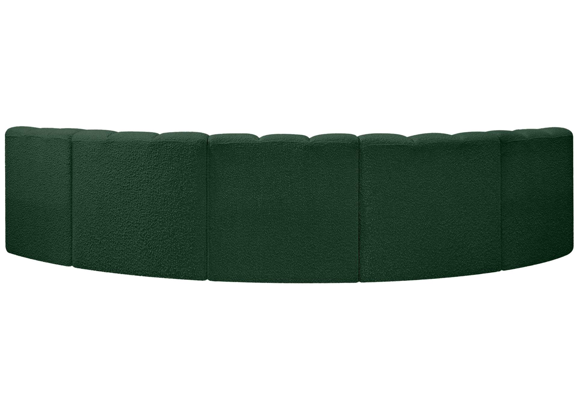 Arc Green Boucle Fabric Modular Sofa,Meridian Furniture