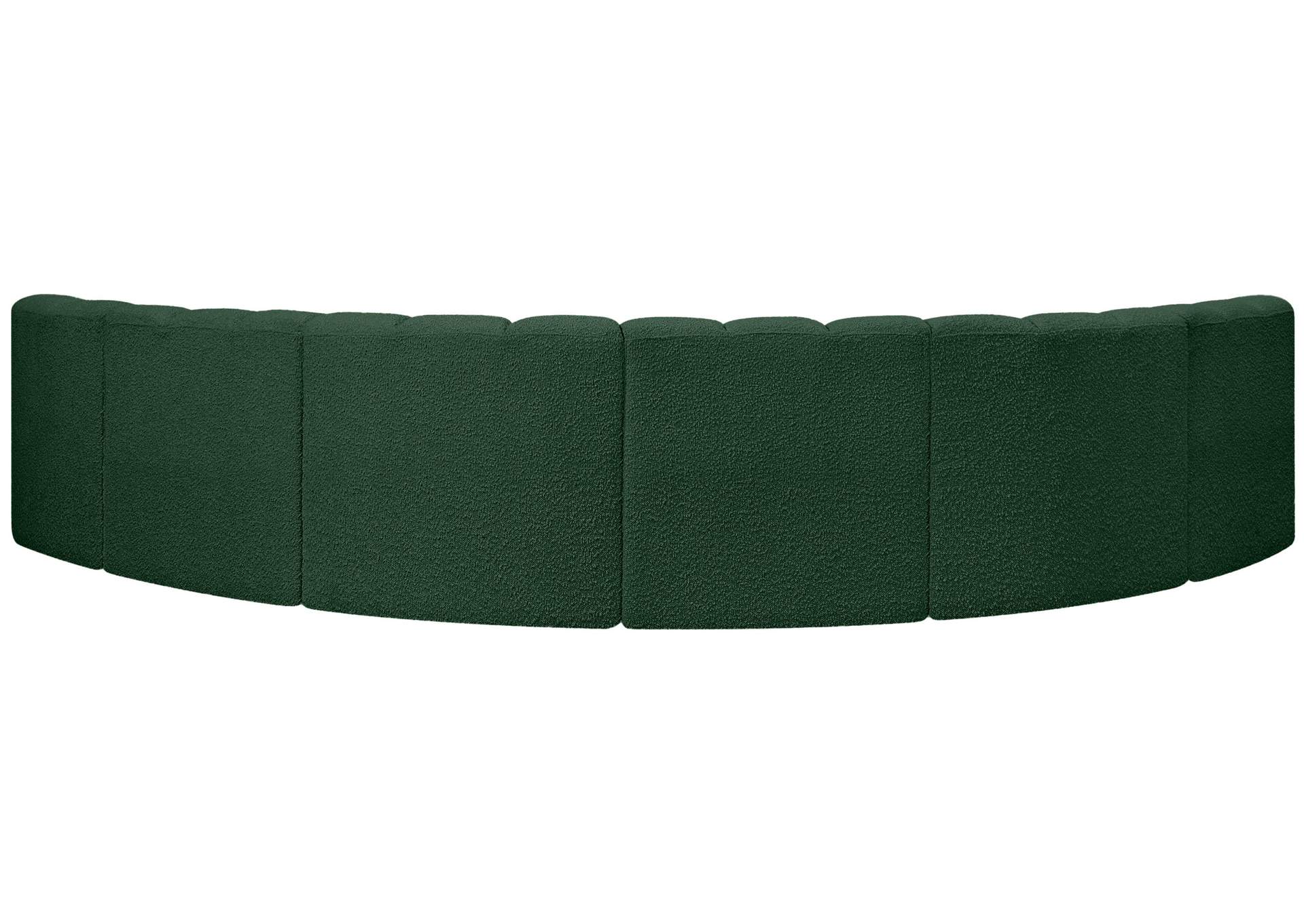 Arc Green Boucle Fabric Modular Sofa,Meridian Furniture