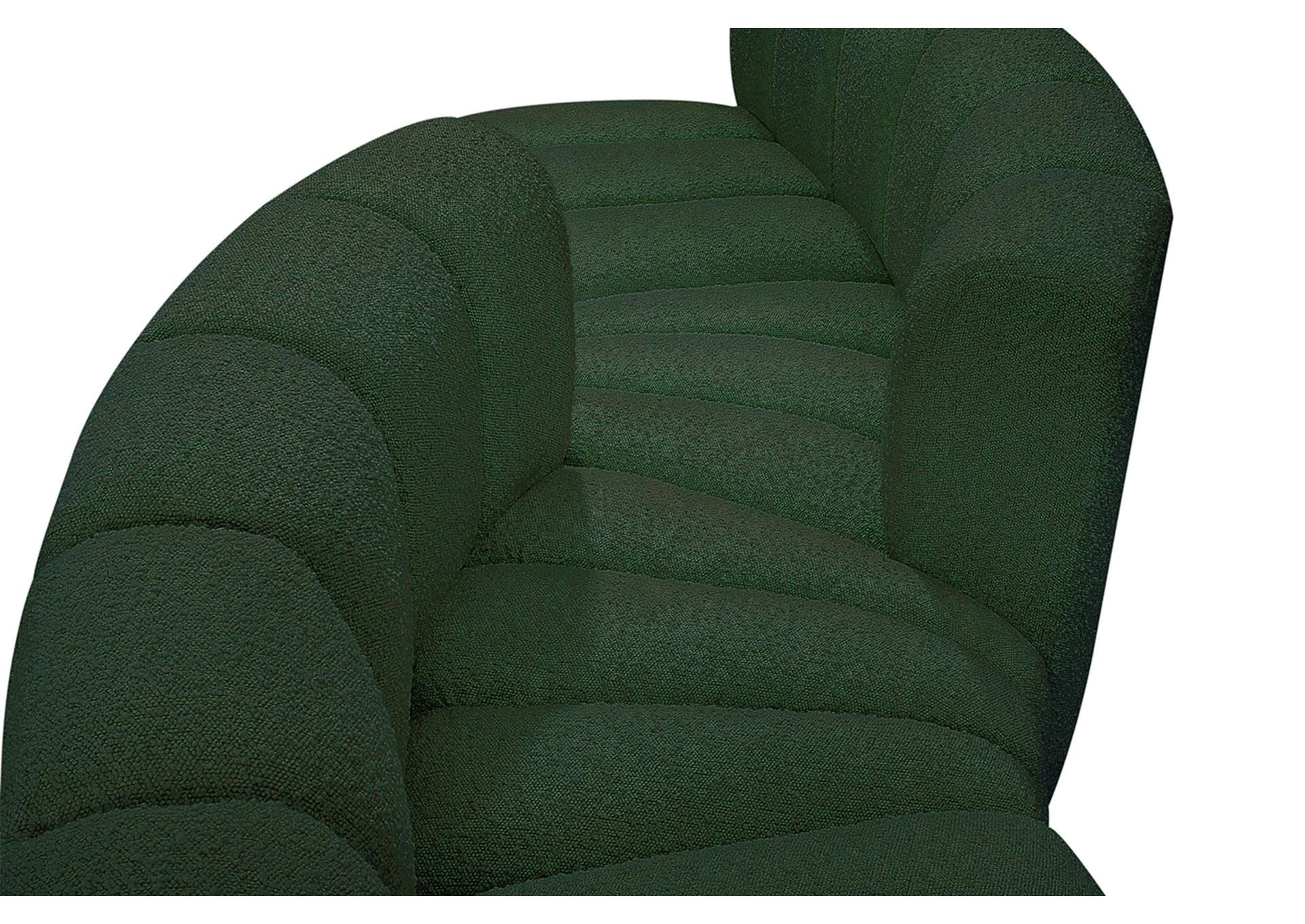 Arc Green Boucle Fabric Modular Sofa,Meridian Furniture