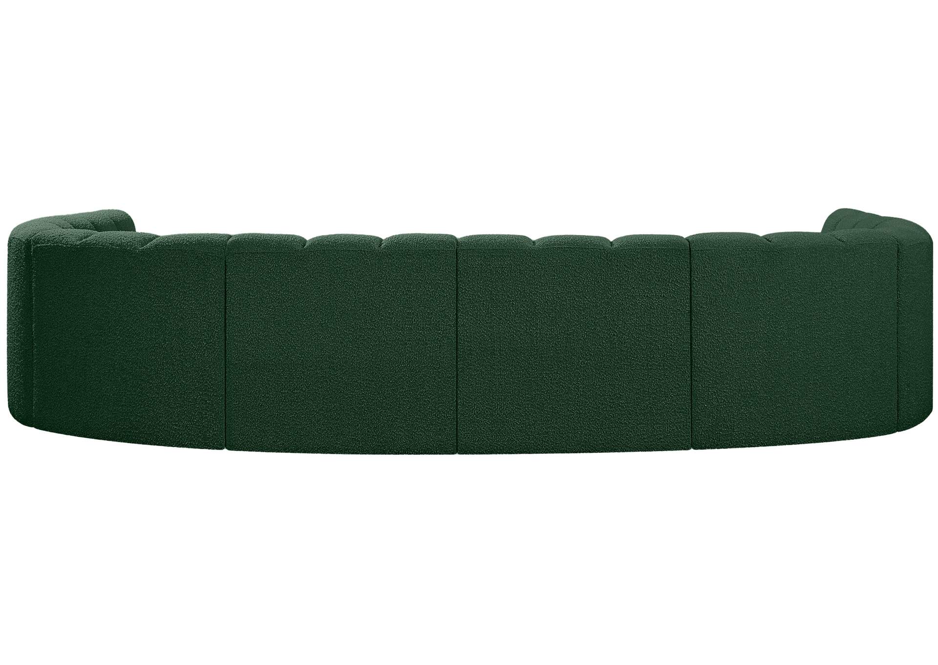 Arc Green Boucle Fabric Modular Sofa,Meridian Furniture