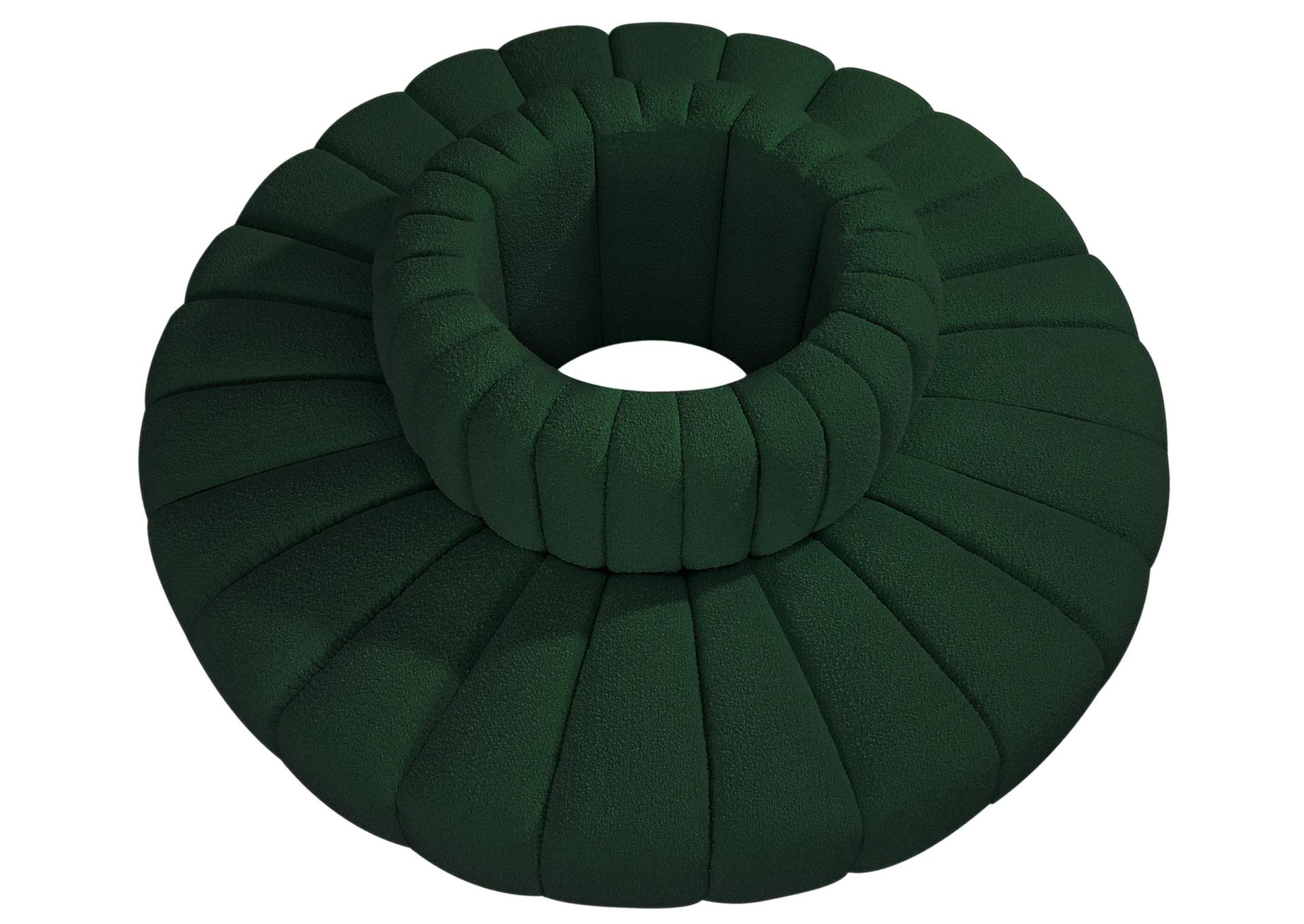 Arc Green Boucle Fabric Modular Sofa,Meridian Furniture