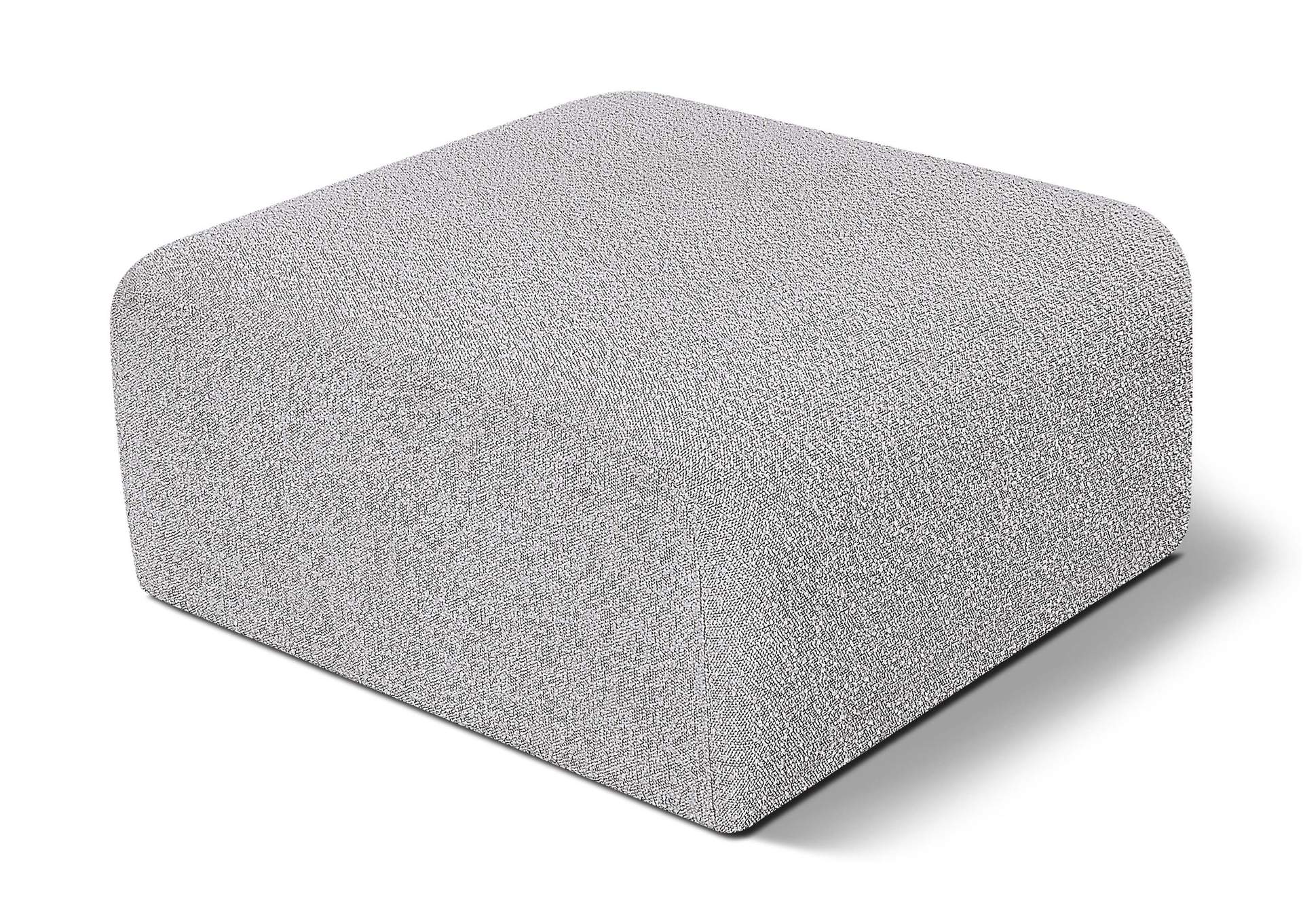 Arc Grey Boucle Fabric Ottoman,Meridian Furniture