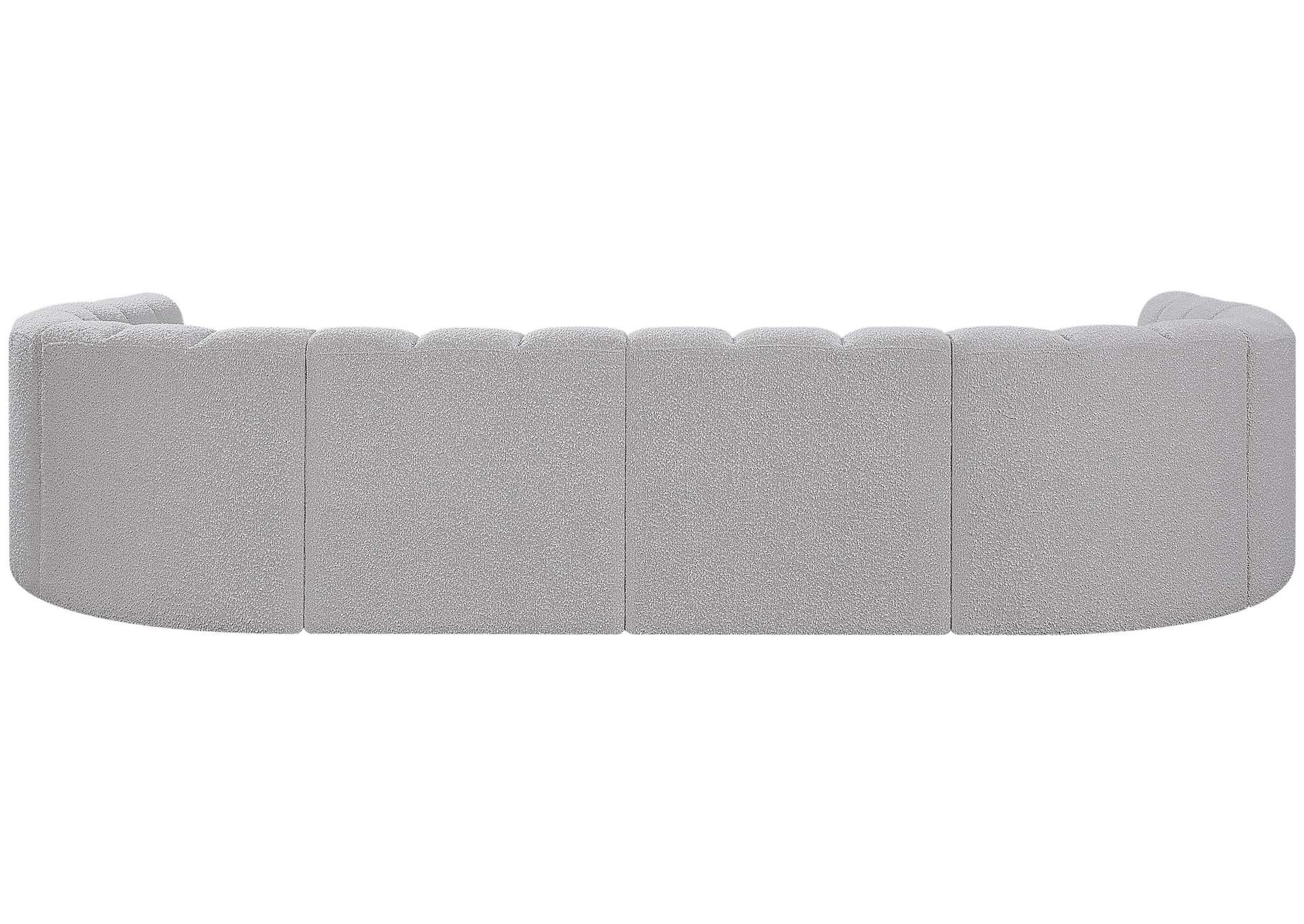 Arc Grey Boucle Fabric Modular Sofa,Meridian Furniture