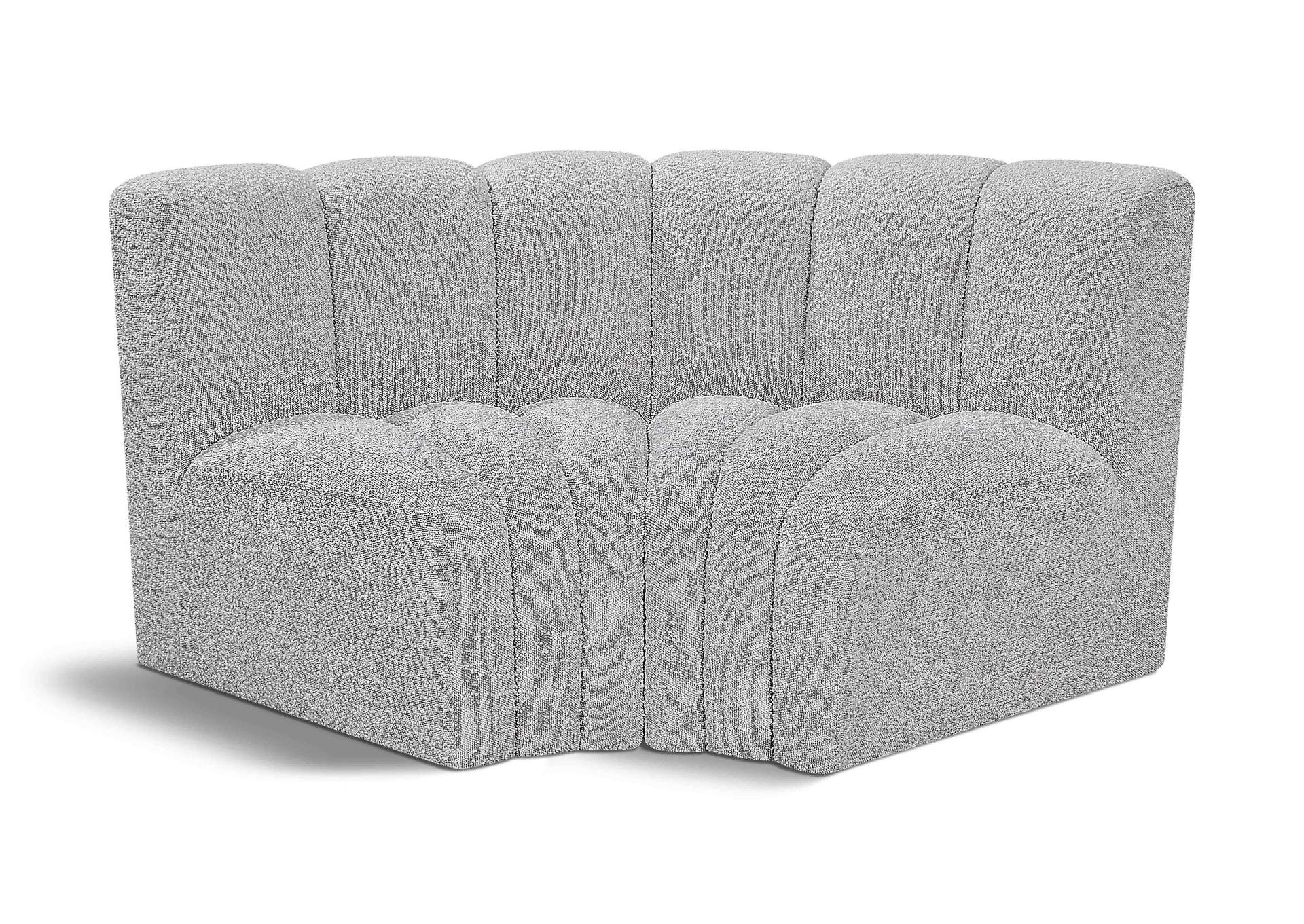 Arc Grey Boucle Fabric Modular Sofa,Meridian Furniture