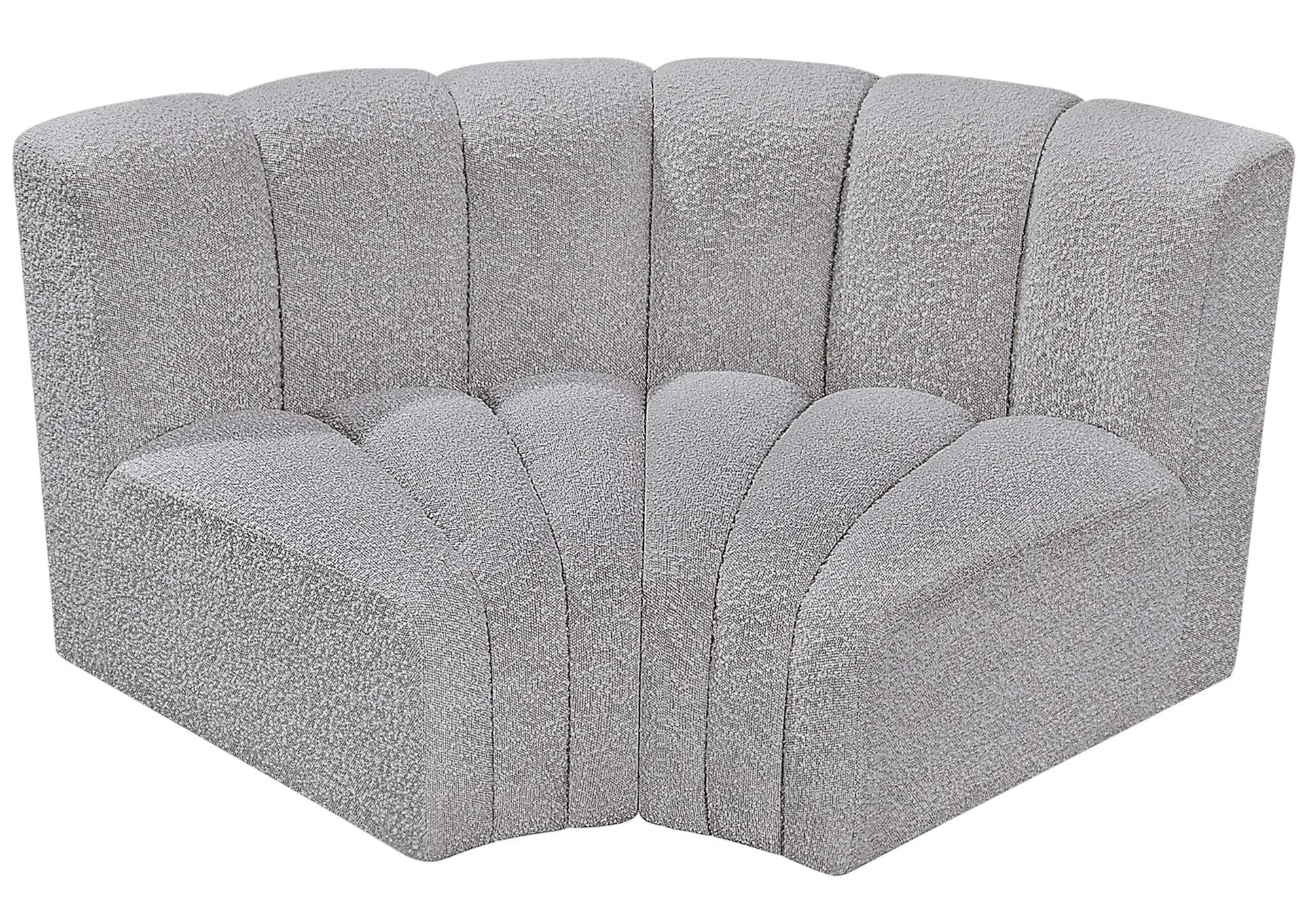 Arc Grey Boucle Fabric Modular Sofa,Meridian Furniture