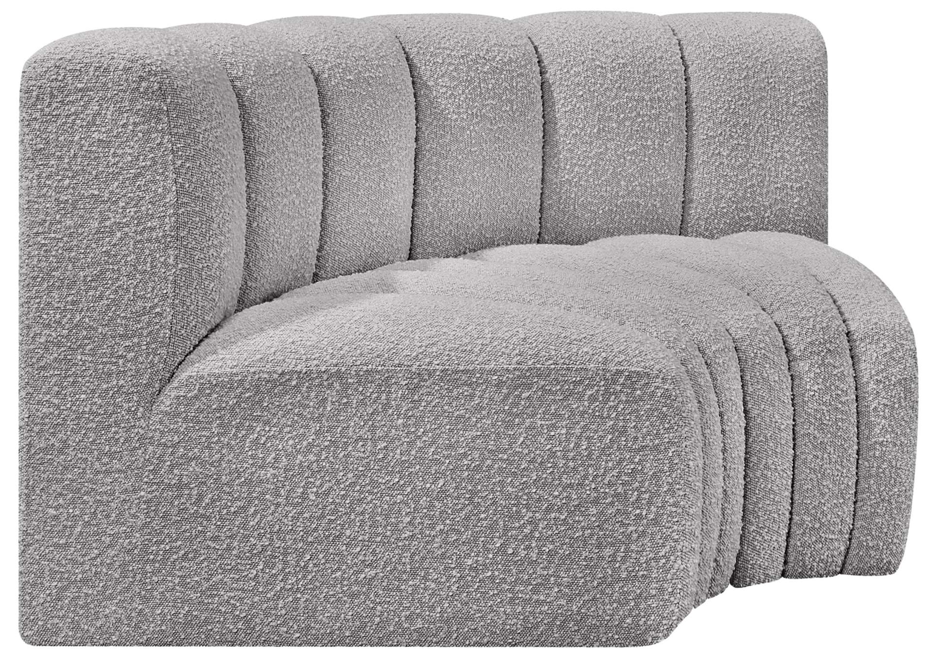 Arc Grey Boucle Fabric Modular Sofa,Meridian Furniture