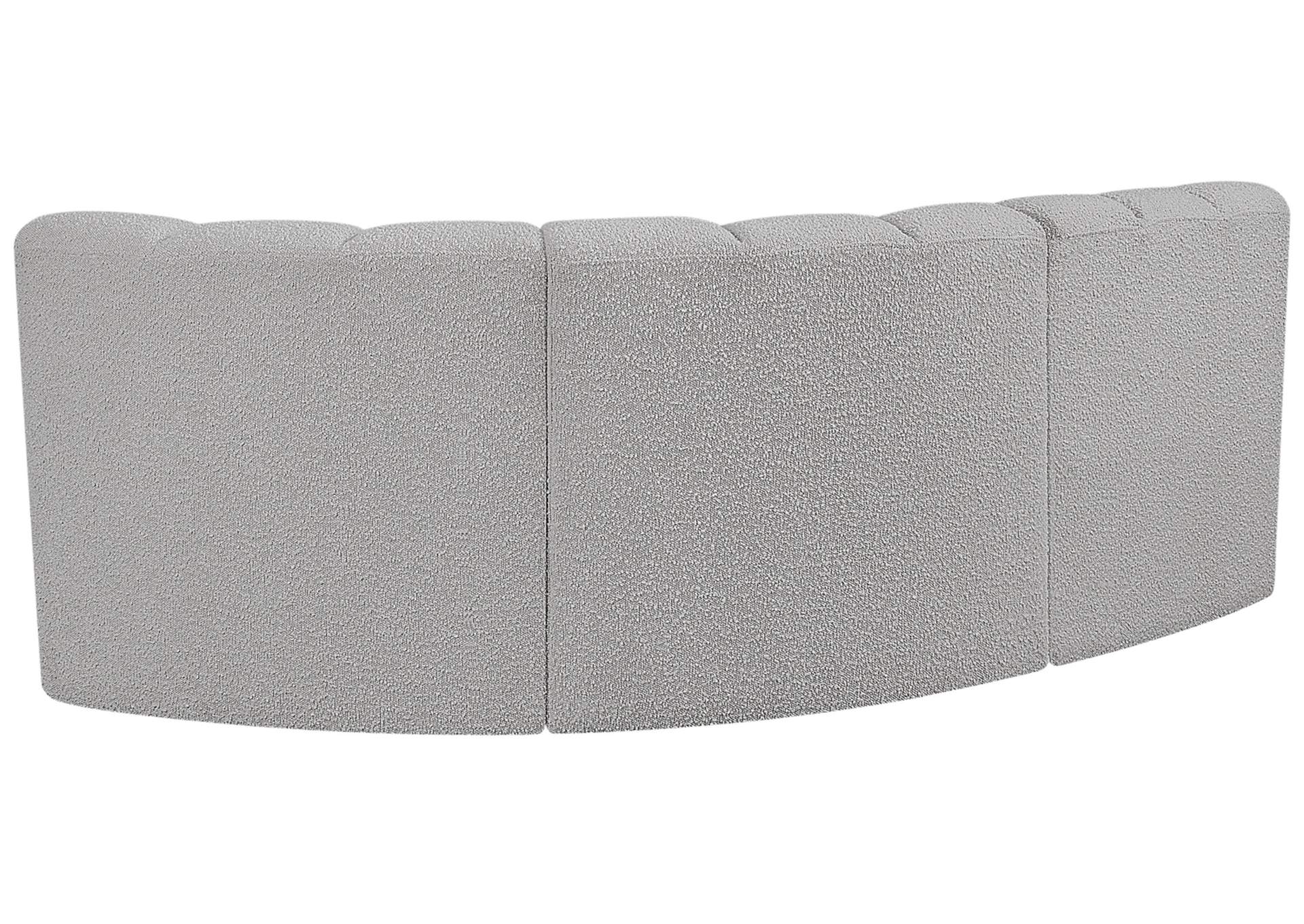 Arc Grey Boucle Fabric Modular Sofa,Meridian Furniture