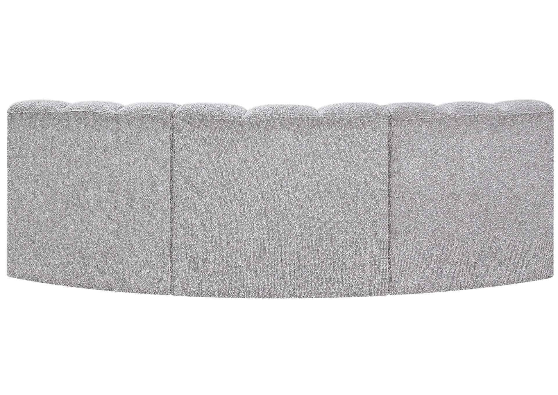 Arc Grey Boucle Fabric Modular Sofa,Meridian Furniture