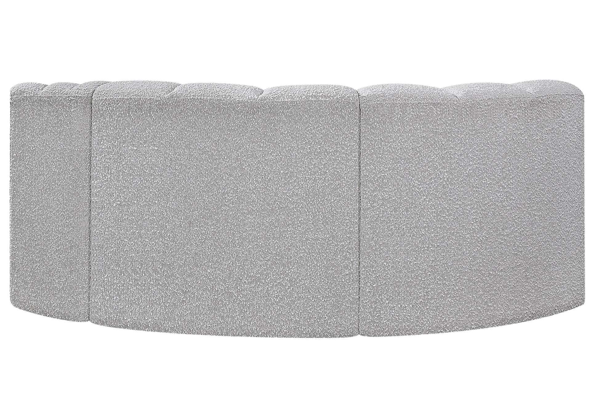 Arc Grey Boucle Fabric Modular Sofa,Meridian Furniture