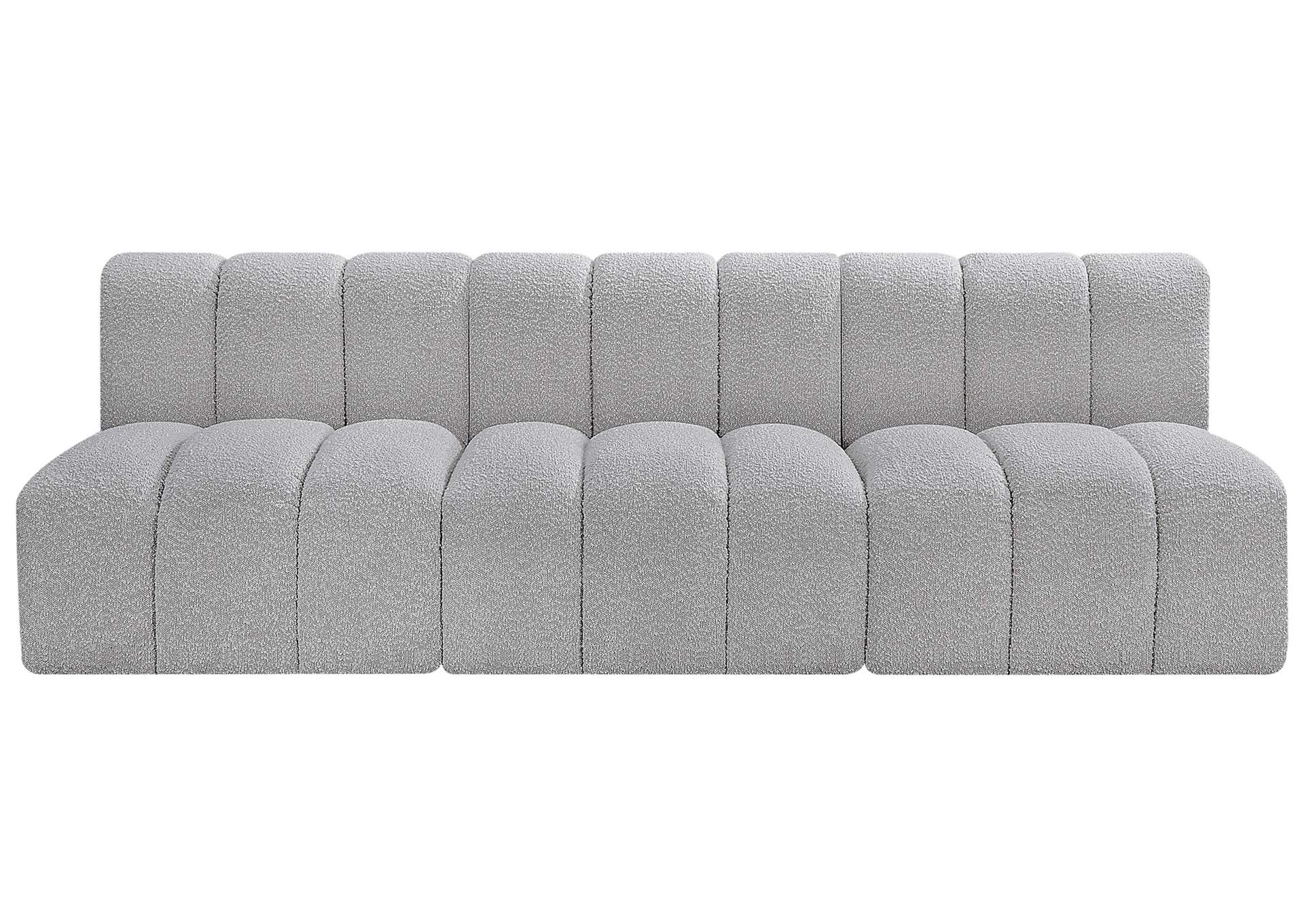 Arc Grey Boucle Fabric Modular Sofa,Meridian Furniture