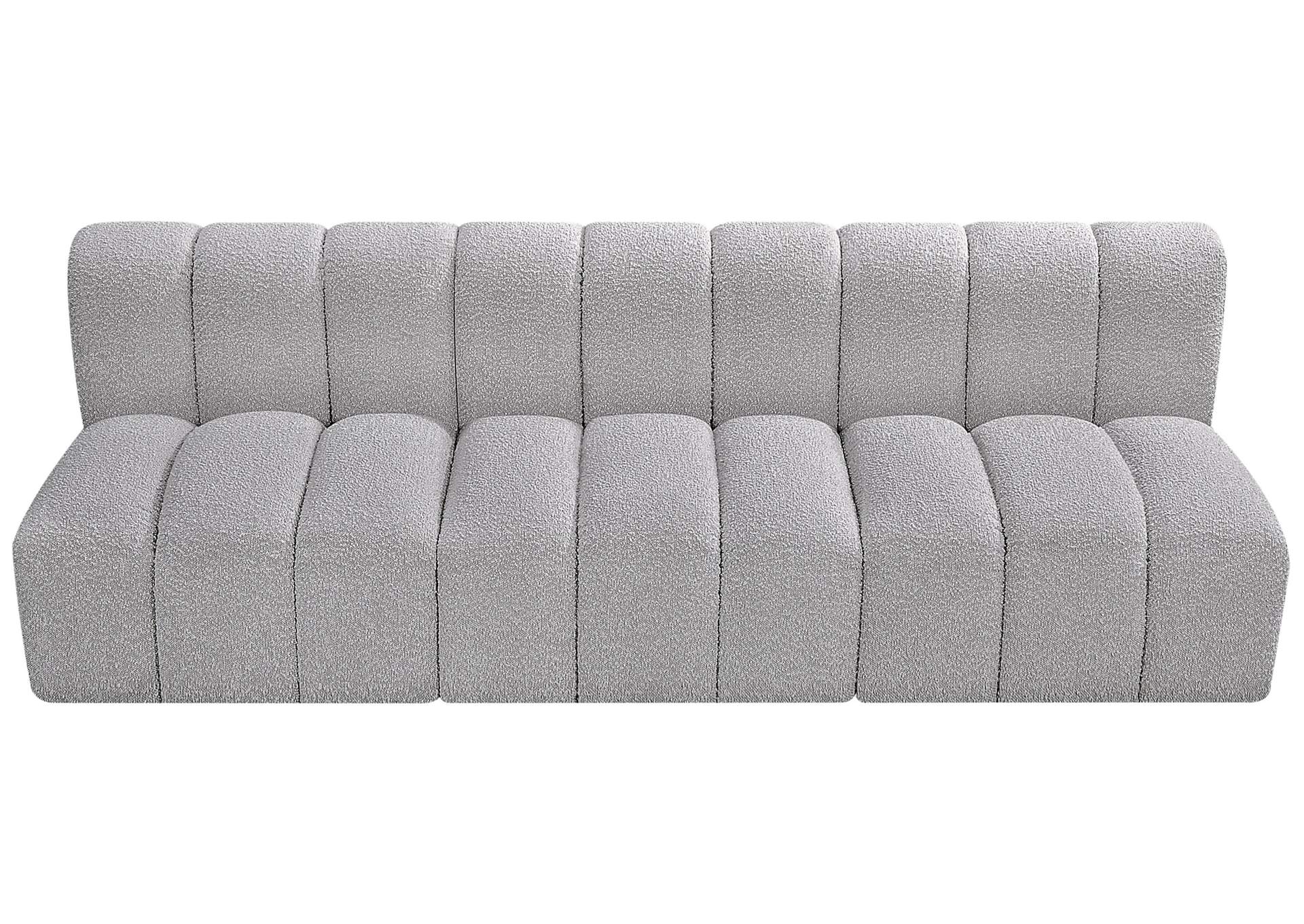 Arc Grey Boucle Fabric Modular Sofa,Meridian Furniture