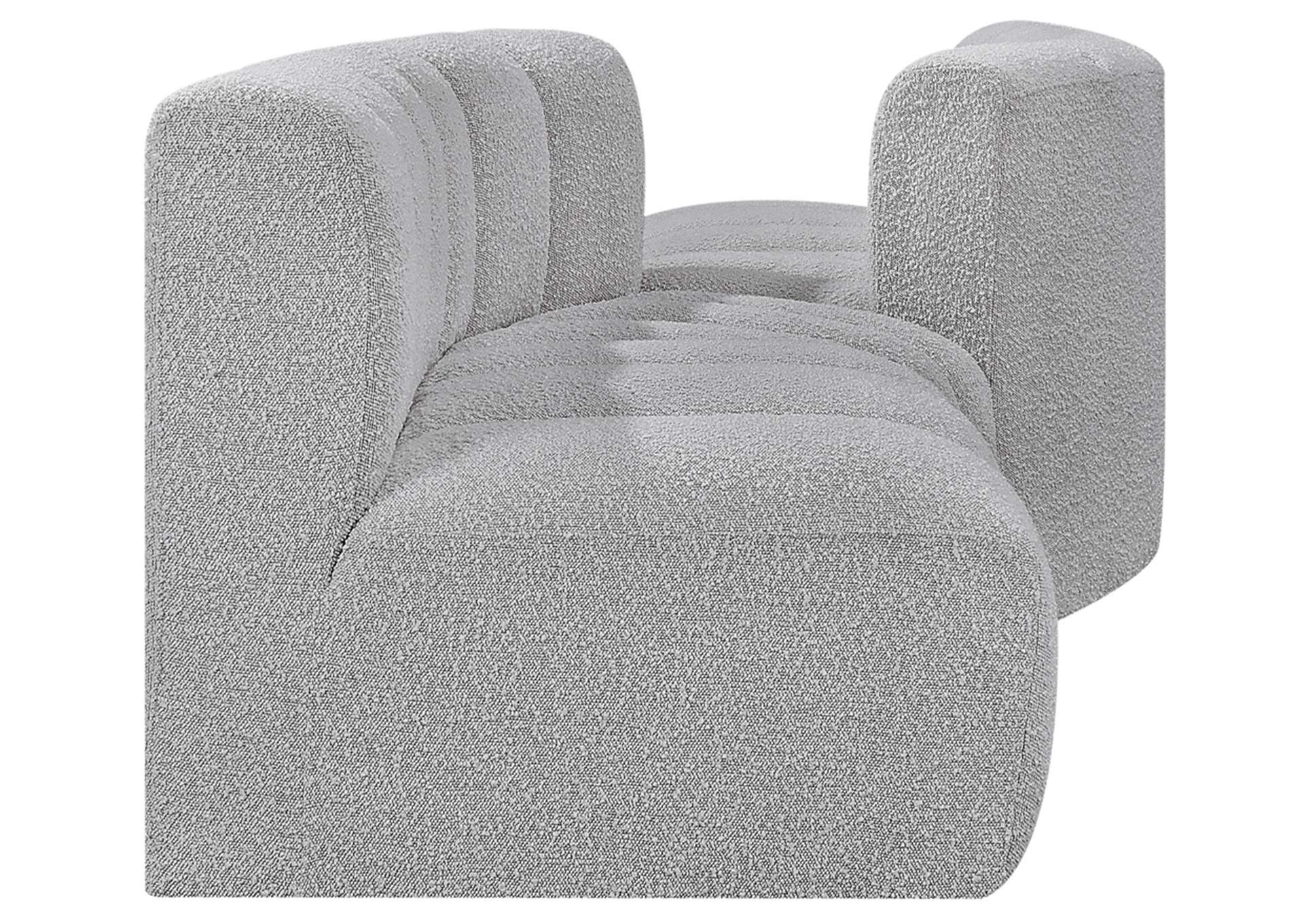 Arc Grey Boucle Fabric Modular Sofa,Meridian Furniture