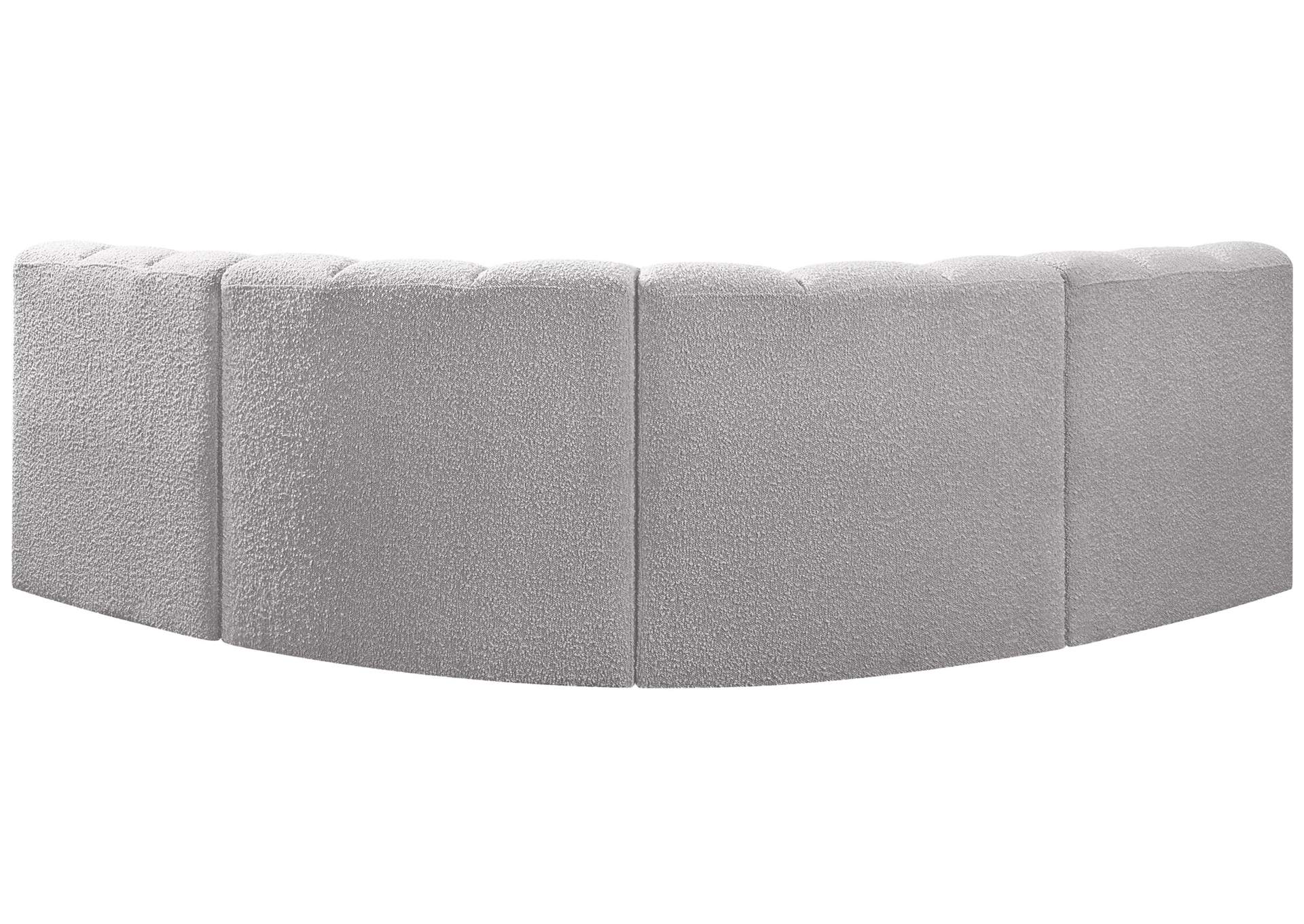 Arc Grey Boucle Fabric Modular Sofa,Meridian Furniture