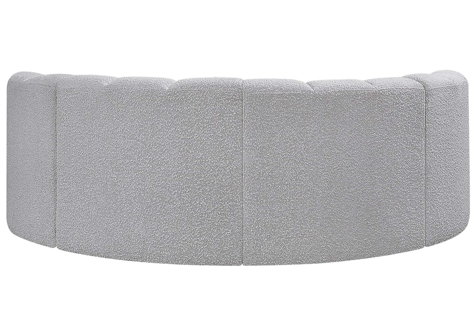 Arc Grey Boucle Fabric Modular Sofa,Meridian Furniture