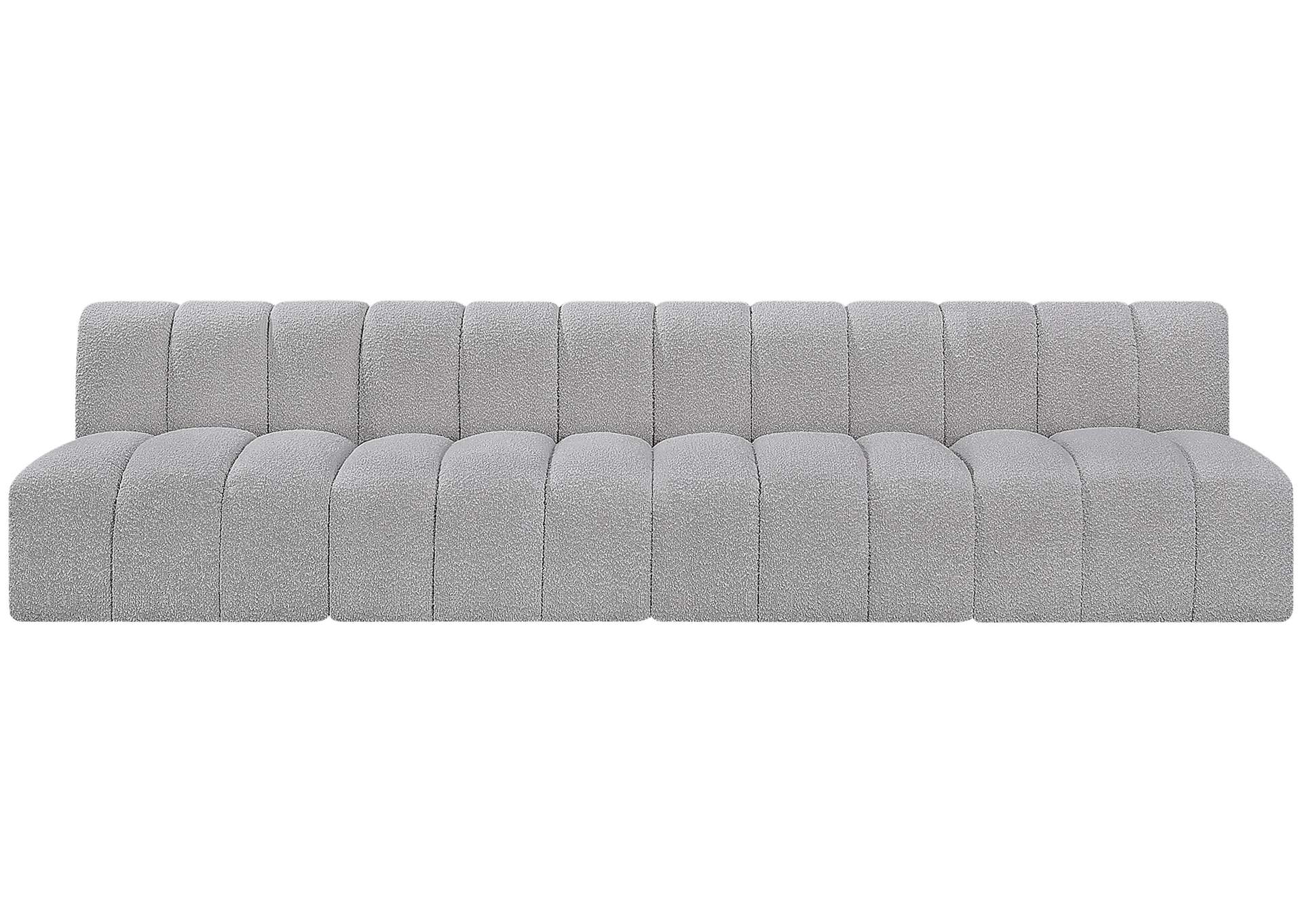 Arc Grey Boucle Fabric Modular Sofa,Meridian Furniture