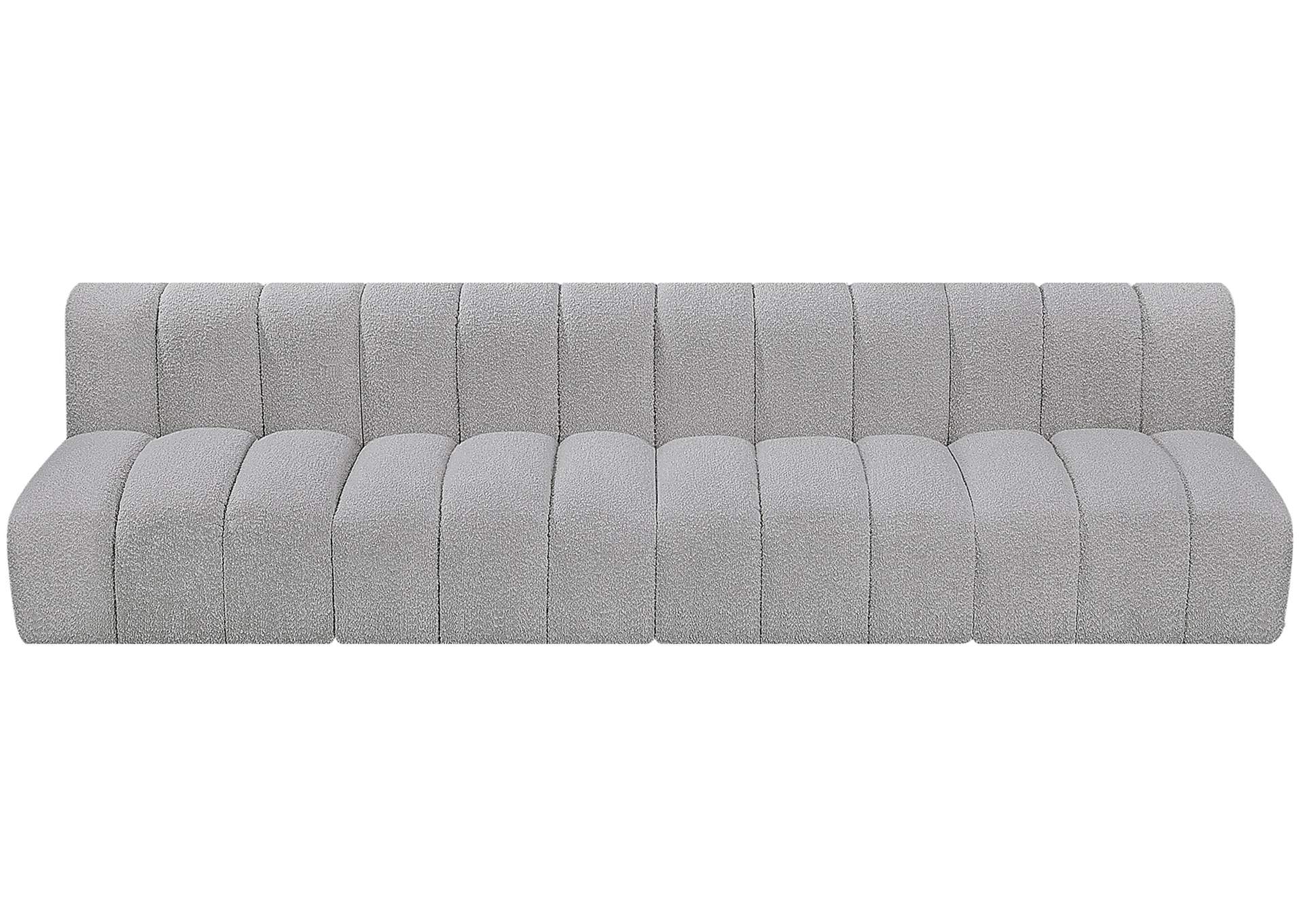 Arc Grey Boucle Fabric Modular Sofa,Meridian Furniture