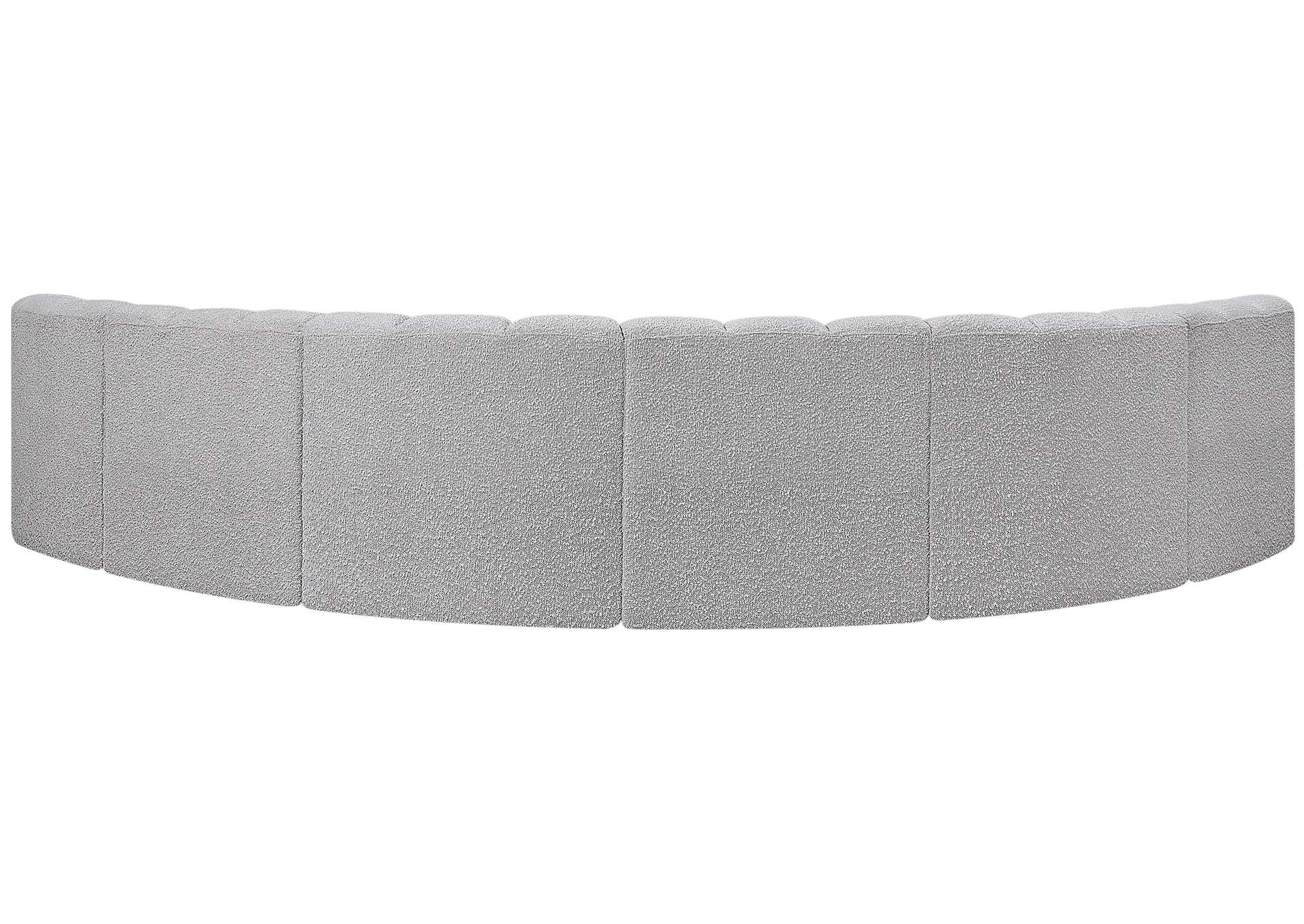 Arc Grey Boucle Fabric Modular Sofa,Meridian Furniture