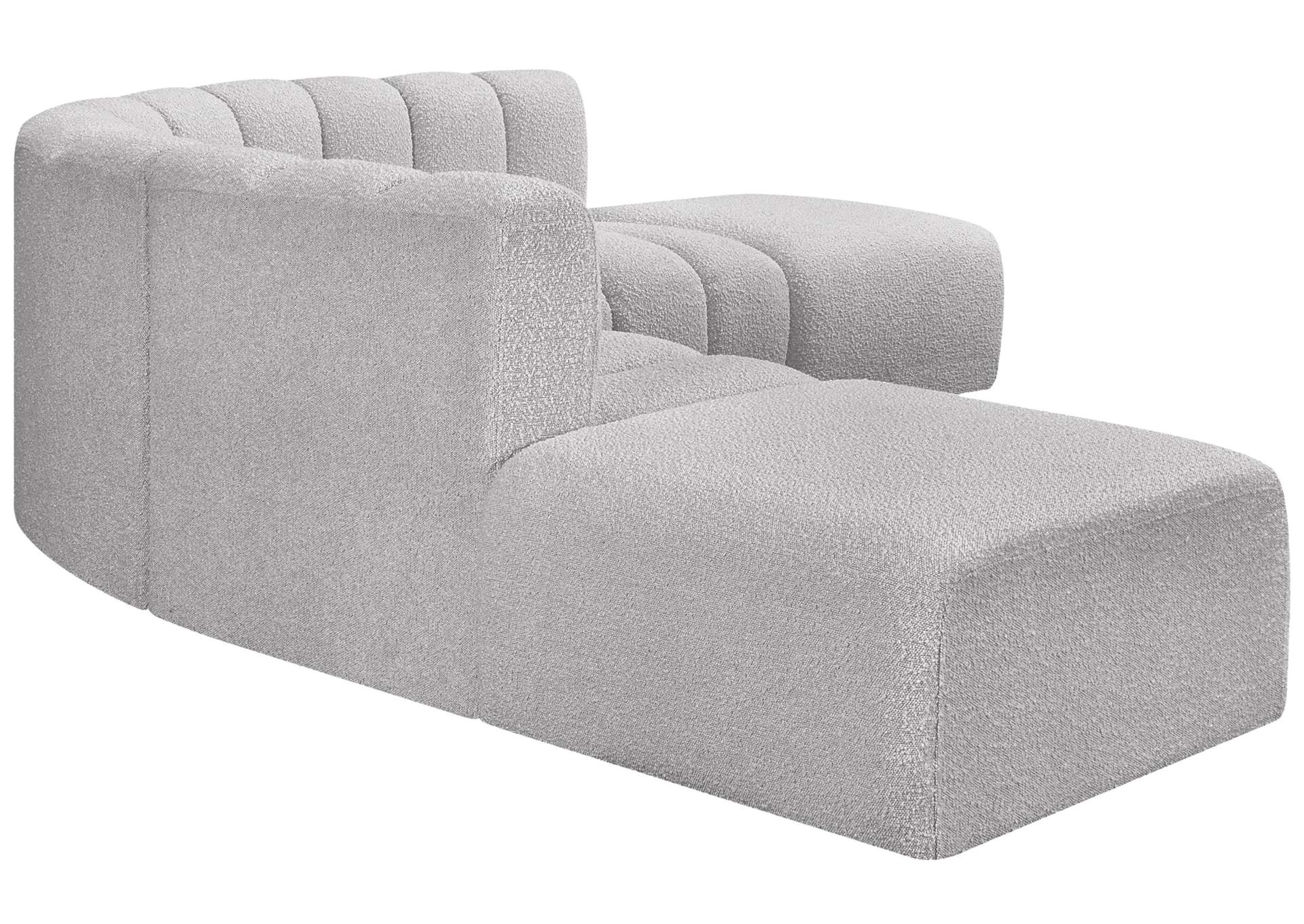 Arc Grey Boucle Fabric Modular Sofa,Meridian Furniture