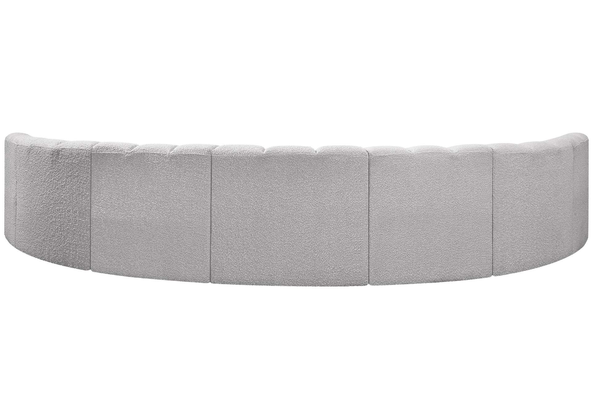 Arc Grey Boucle Fabric Modular Sofa,Meridian Furniture