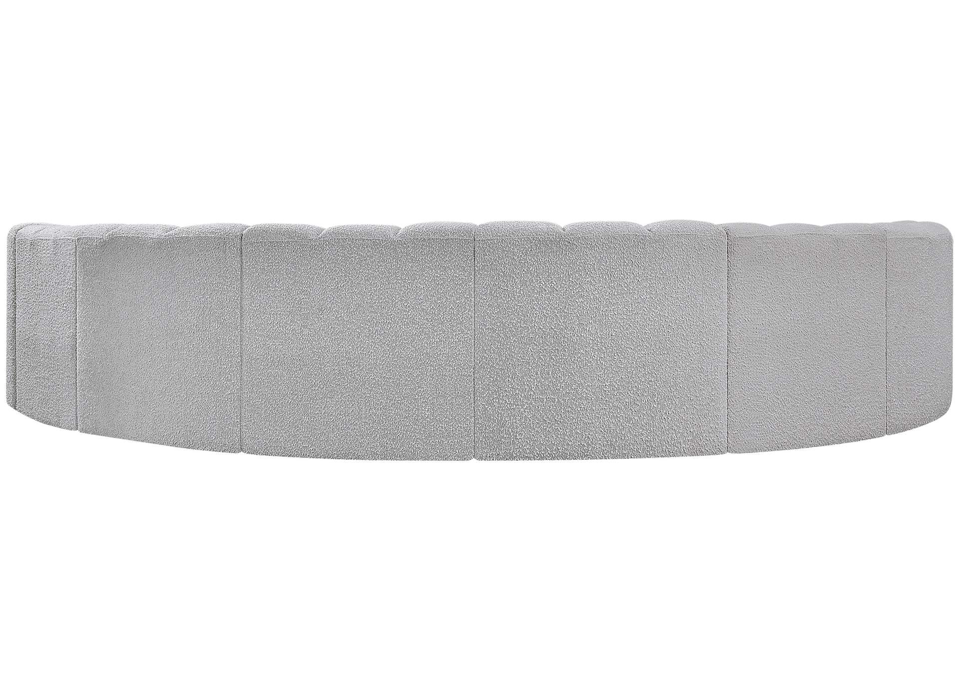 Arc Grey Boucle Fabric Modular Sofa,Meridian Furniture