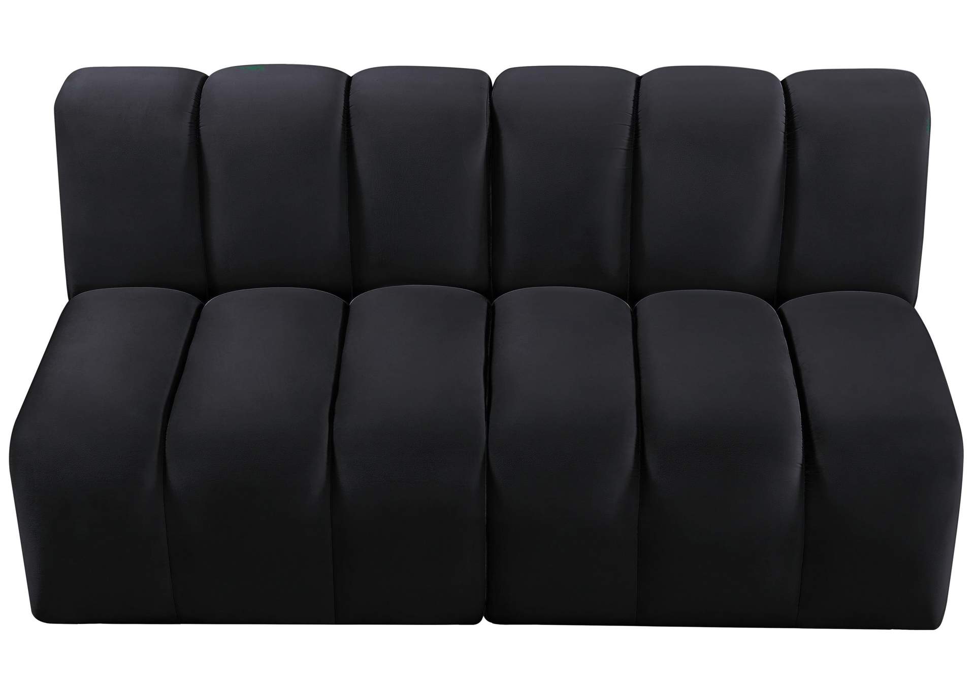 Arc Black Velvet Modular Sofa,Meridian Furniture