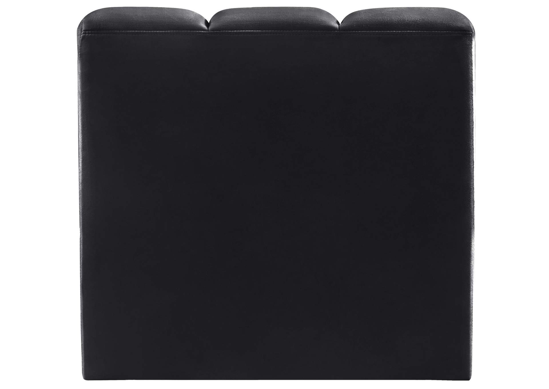 Arc Black Velvet Straight Chair,Meridian Furniture