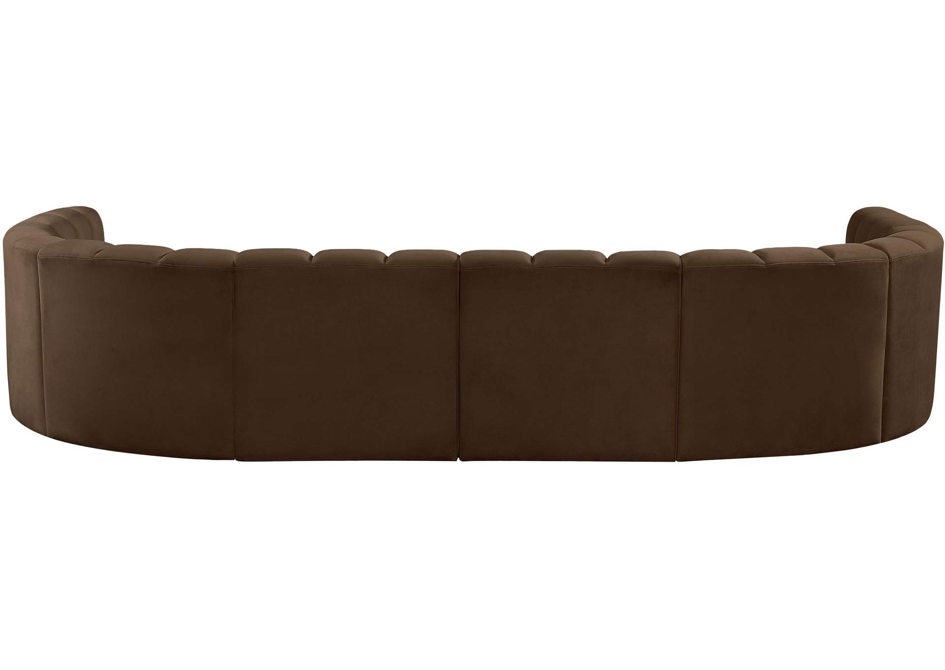 Arc Brown Velvet Modular Sofa,Meridian Furniture