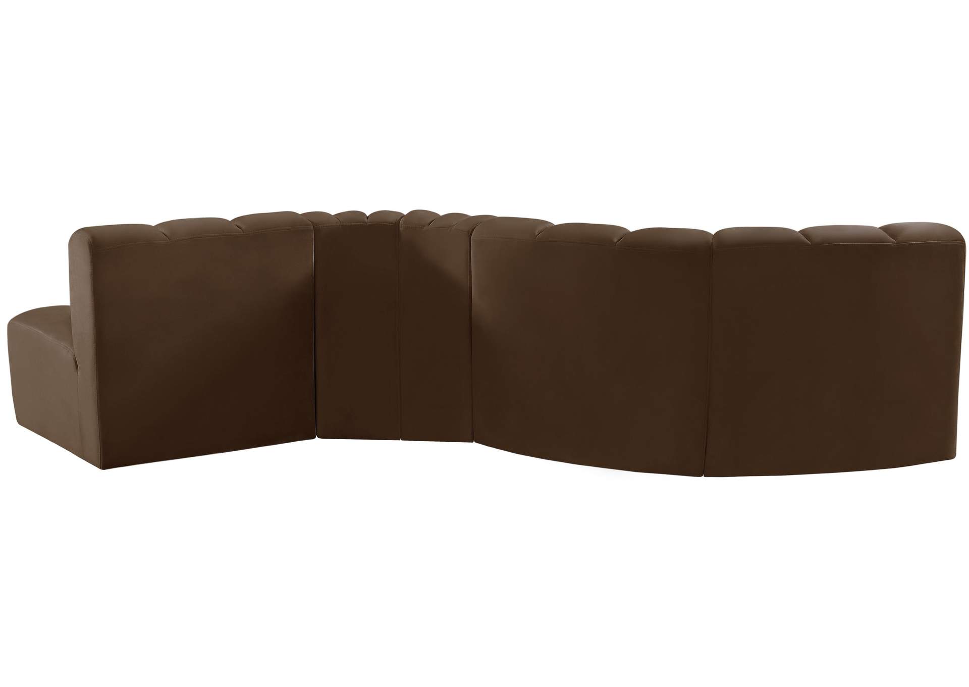 Arc Brown Velvet Modular Sofa,Meridian Furniture