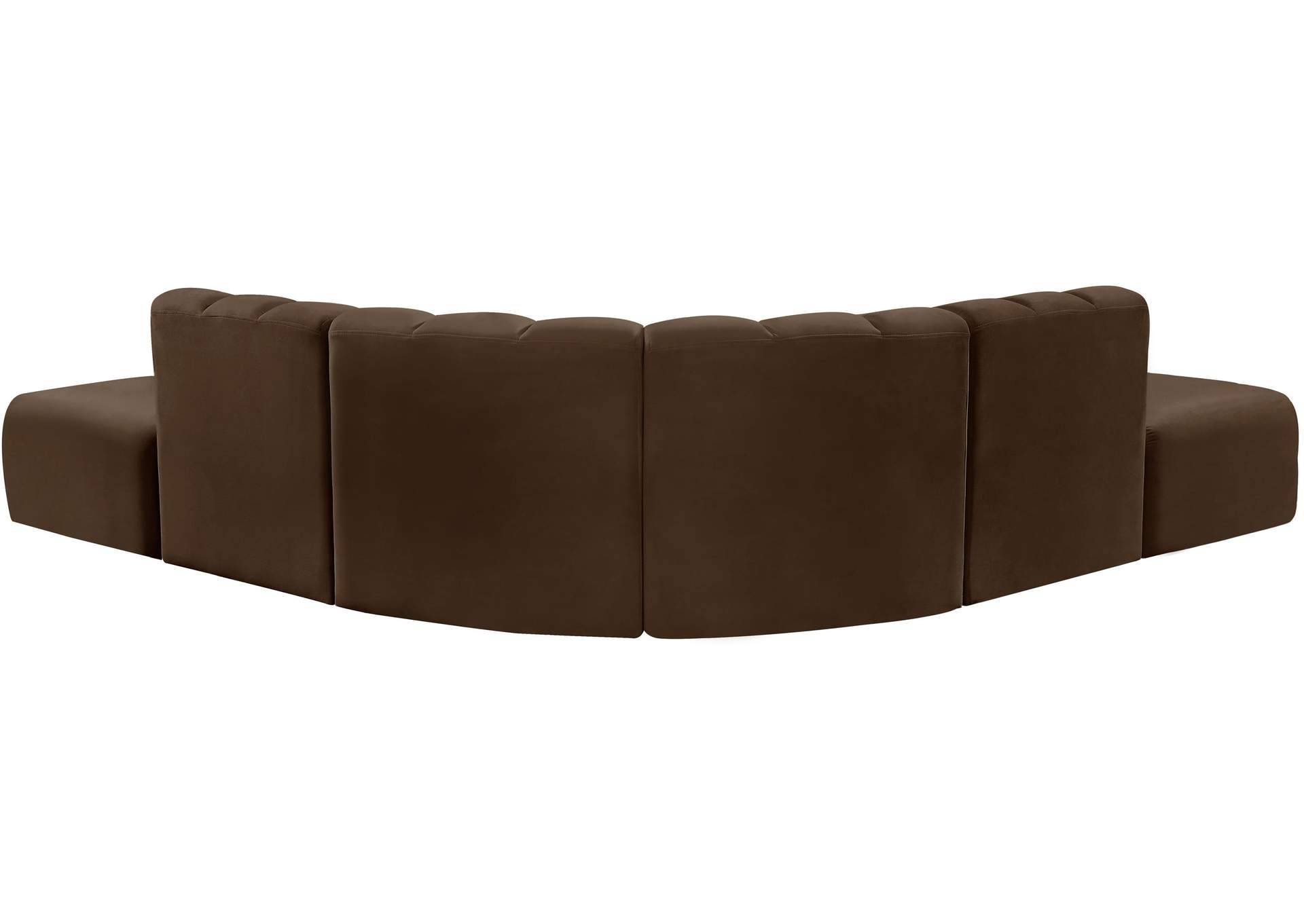 Arc Brown Velvet Modular Sofa,Meridian Furniture