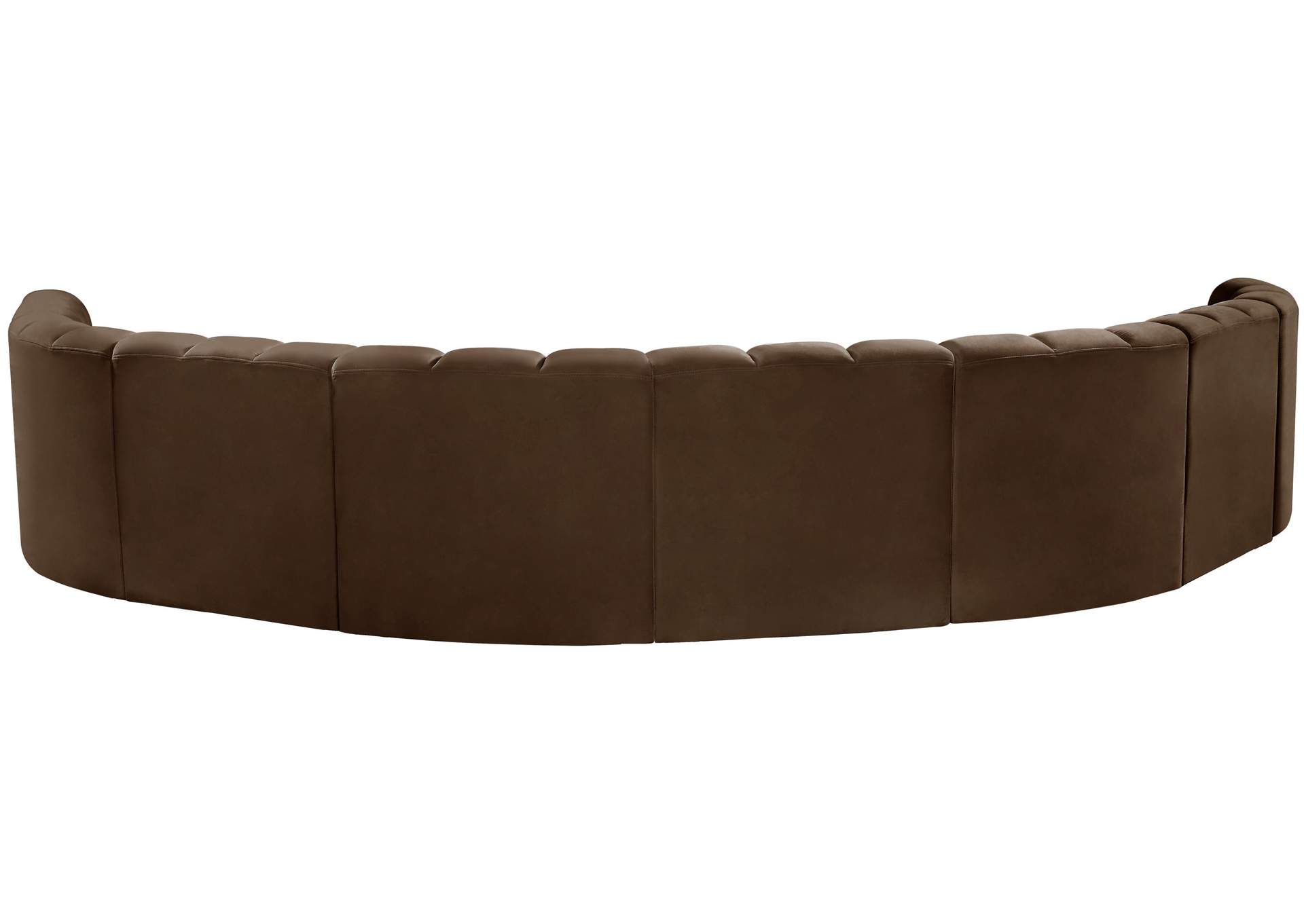 Arc Brown Velvet Modular Sofa,Meridian Furniture