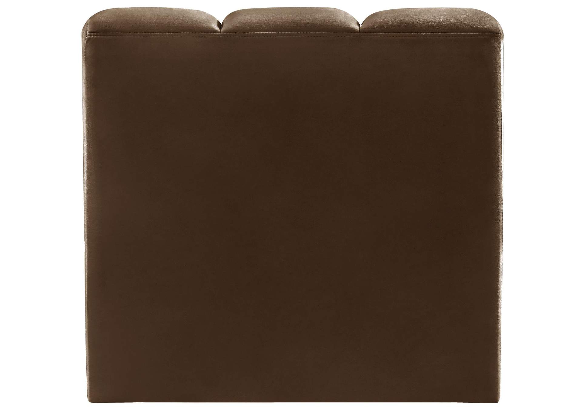 Arc Brown Velvet Straight Chair,Meridian Furniture