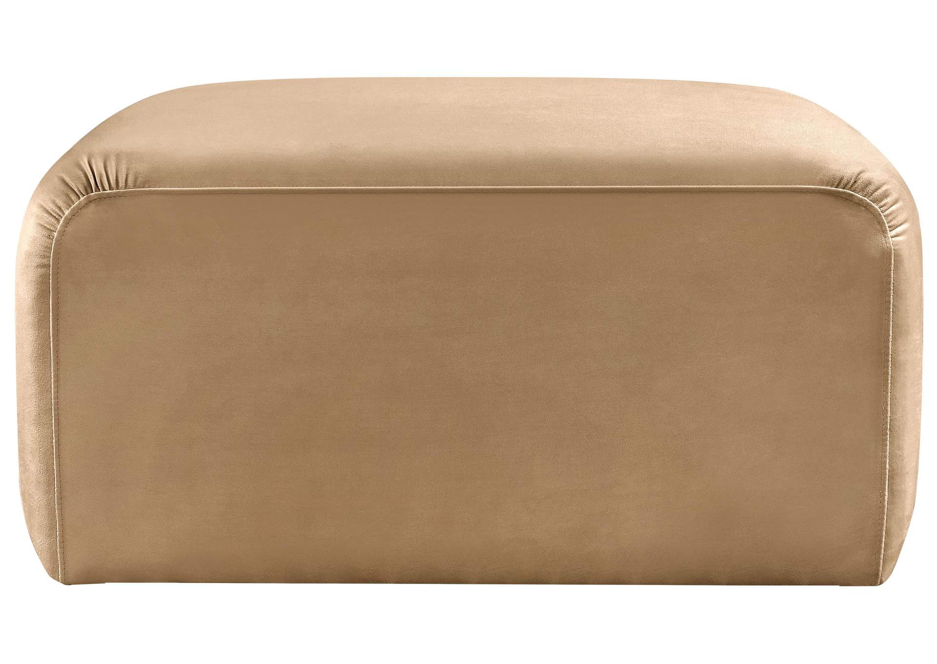 Arc Camel Velvet Ottoman,Meridian Furniture