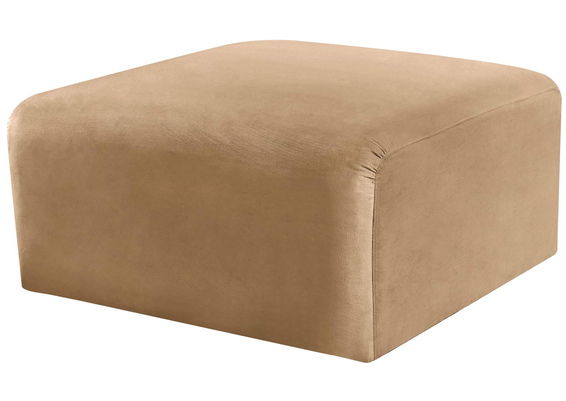 Arc Camel Velvet Ottoman,Meridian Furniture