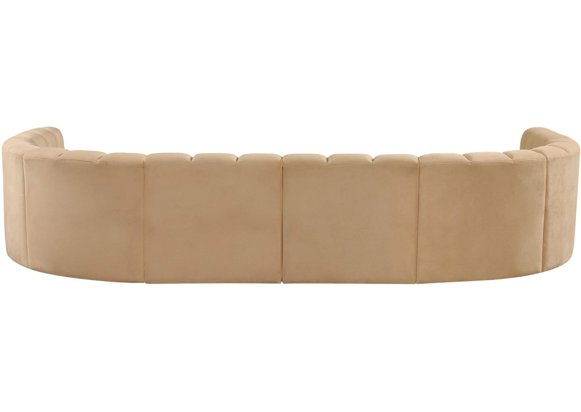 Arc Camel Velvet Modular Sofa,Meridian Furniture