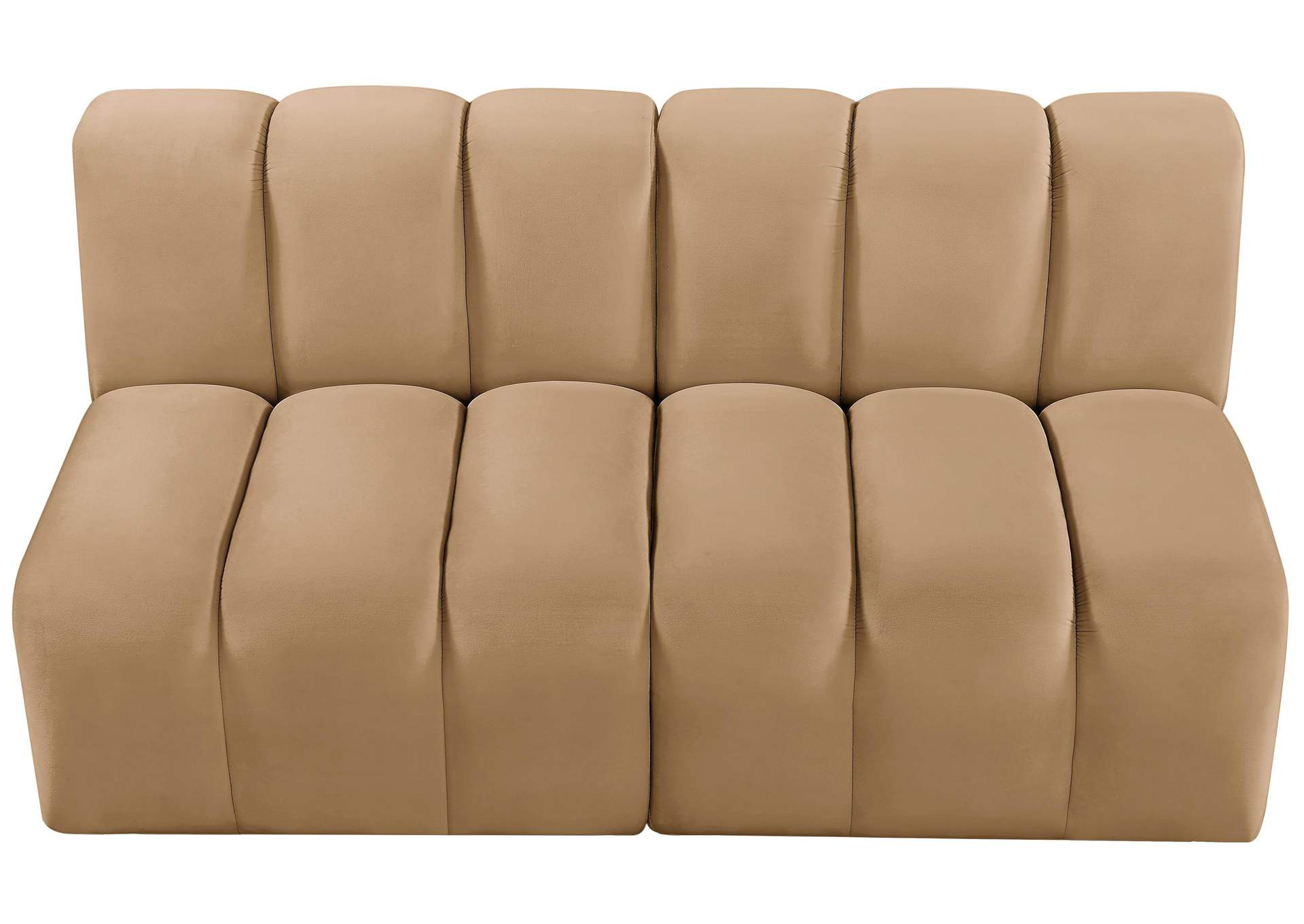 Arc Camel Velvet Modular Sofa,Meridian Furniture