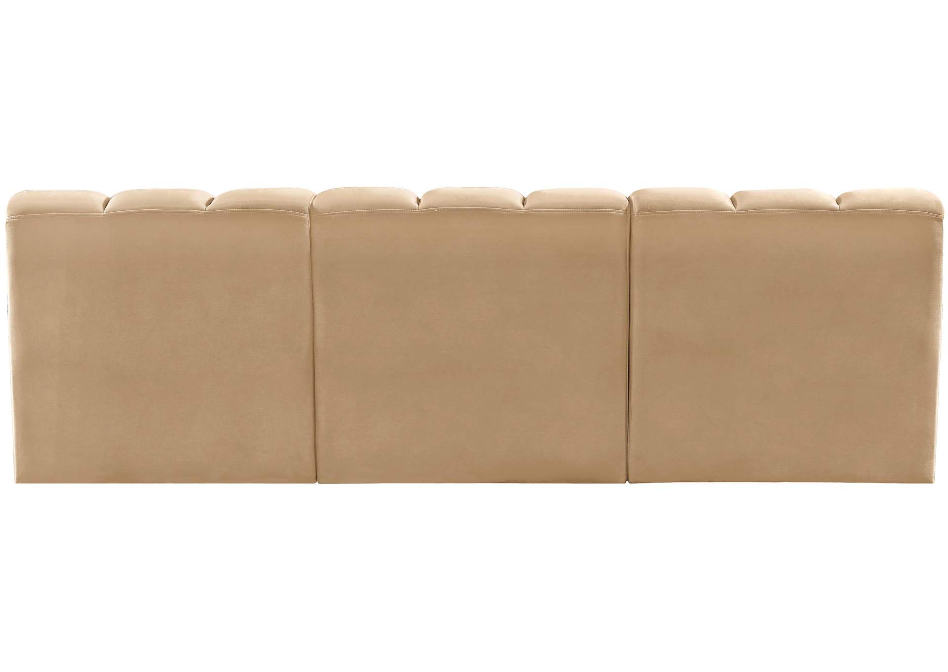 Arc Camel Velvet Modular Sofa,Meridian Furniture