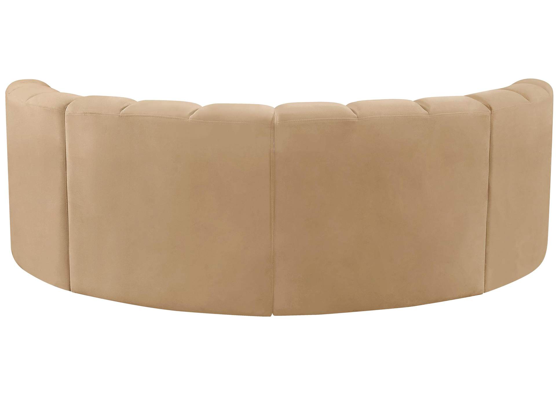 Arc Camel Velvet Modular Sofa,Meridian Furniture