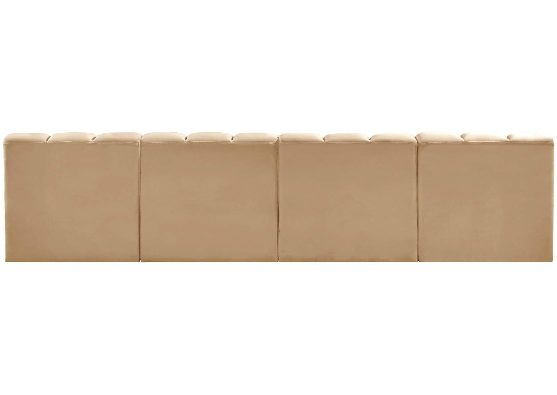 Arc Camel Velvet Modular Sofa,Meridian Furniture