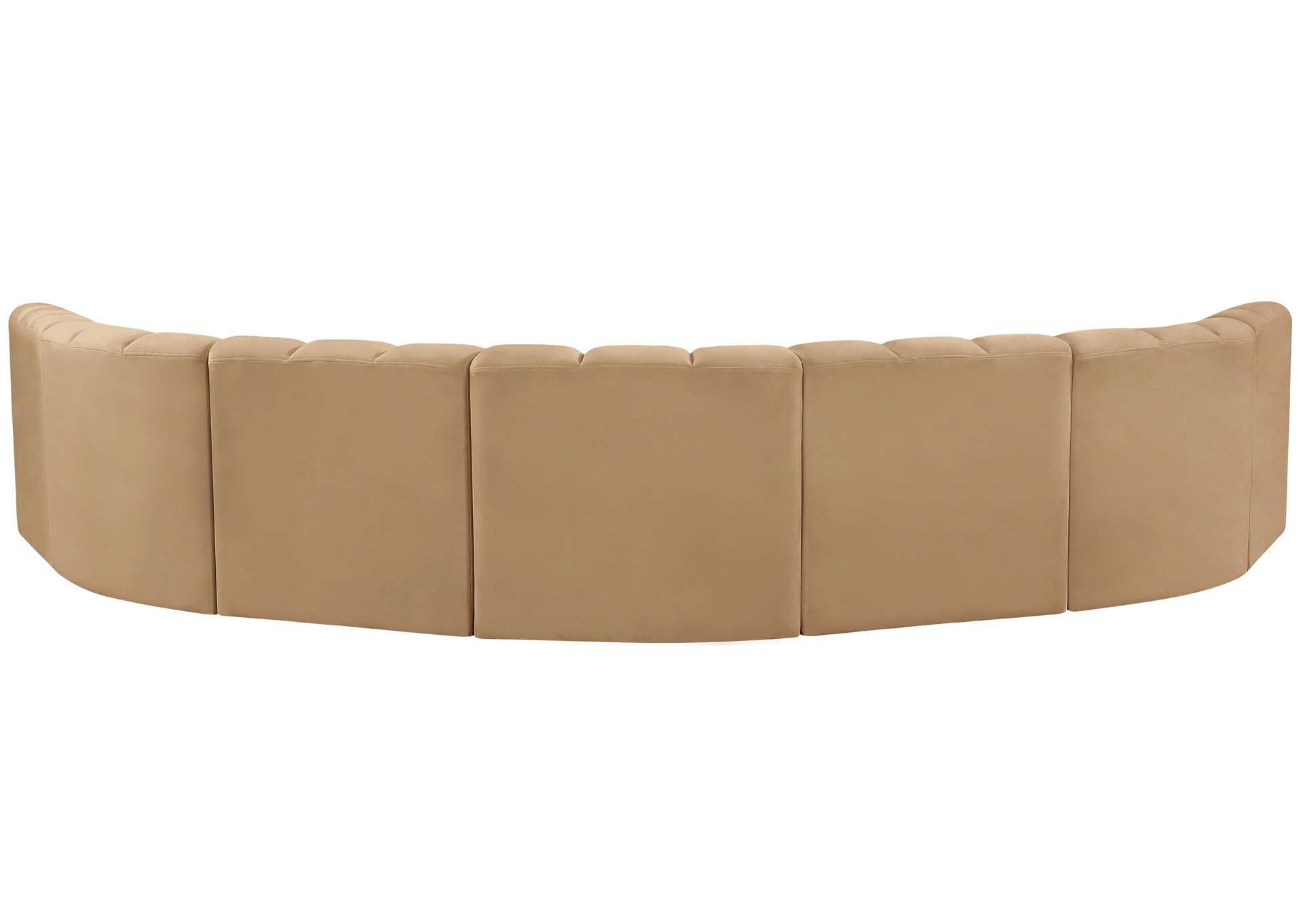 Arc Camel Velvet Modular Sofa,Meridian Furniture