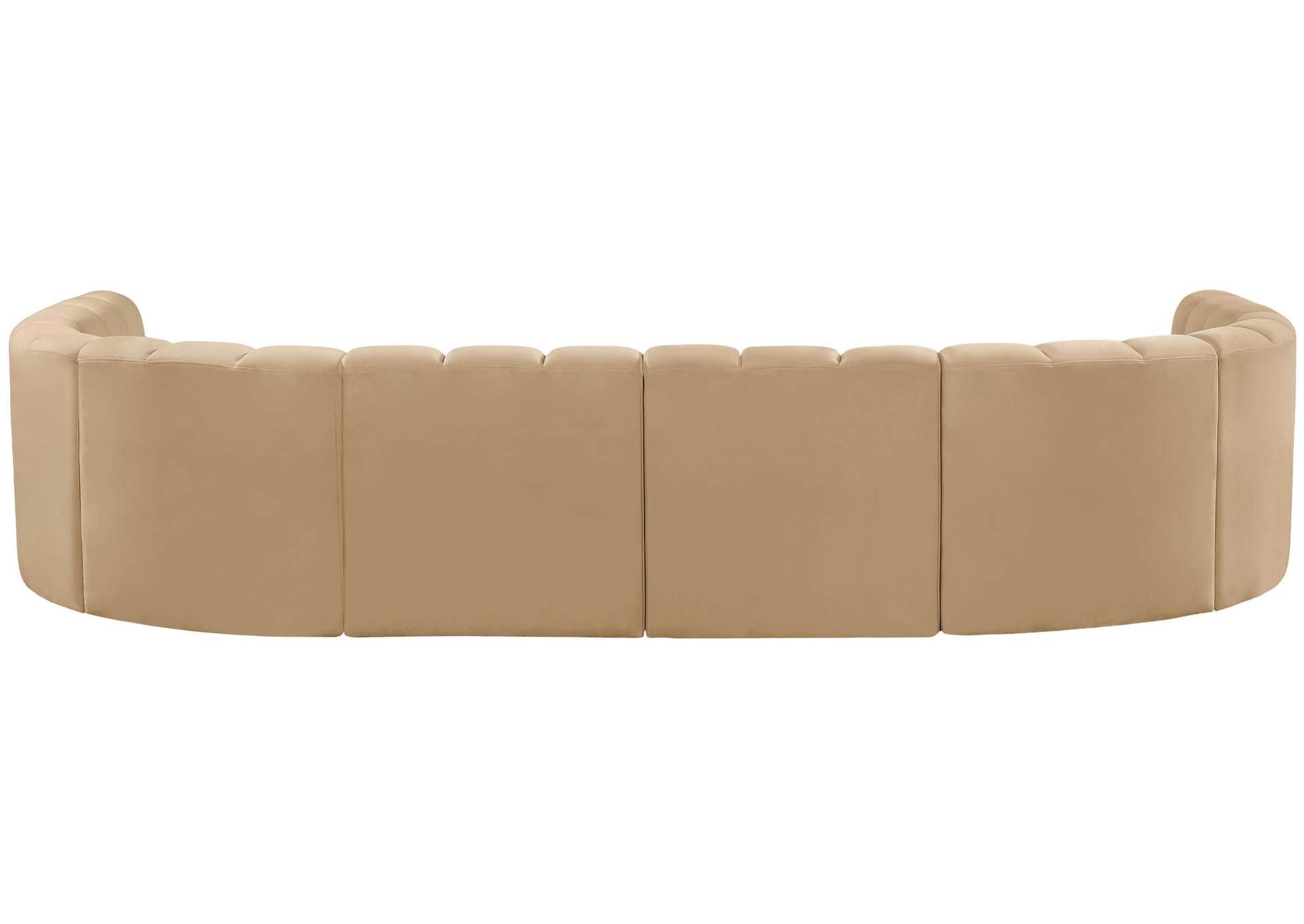 Arc Camel Velvet Modular Sofa,Meridian Furniture