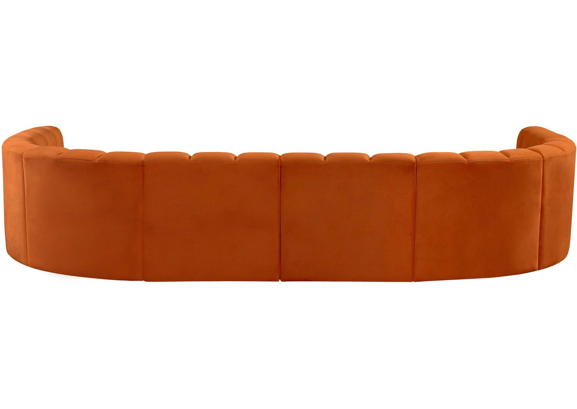 Arc Cognac Velvet Modular Sofa,Meridian Furniture