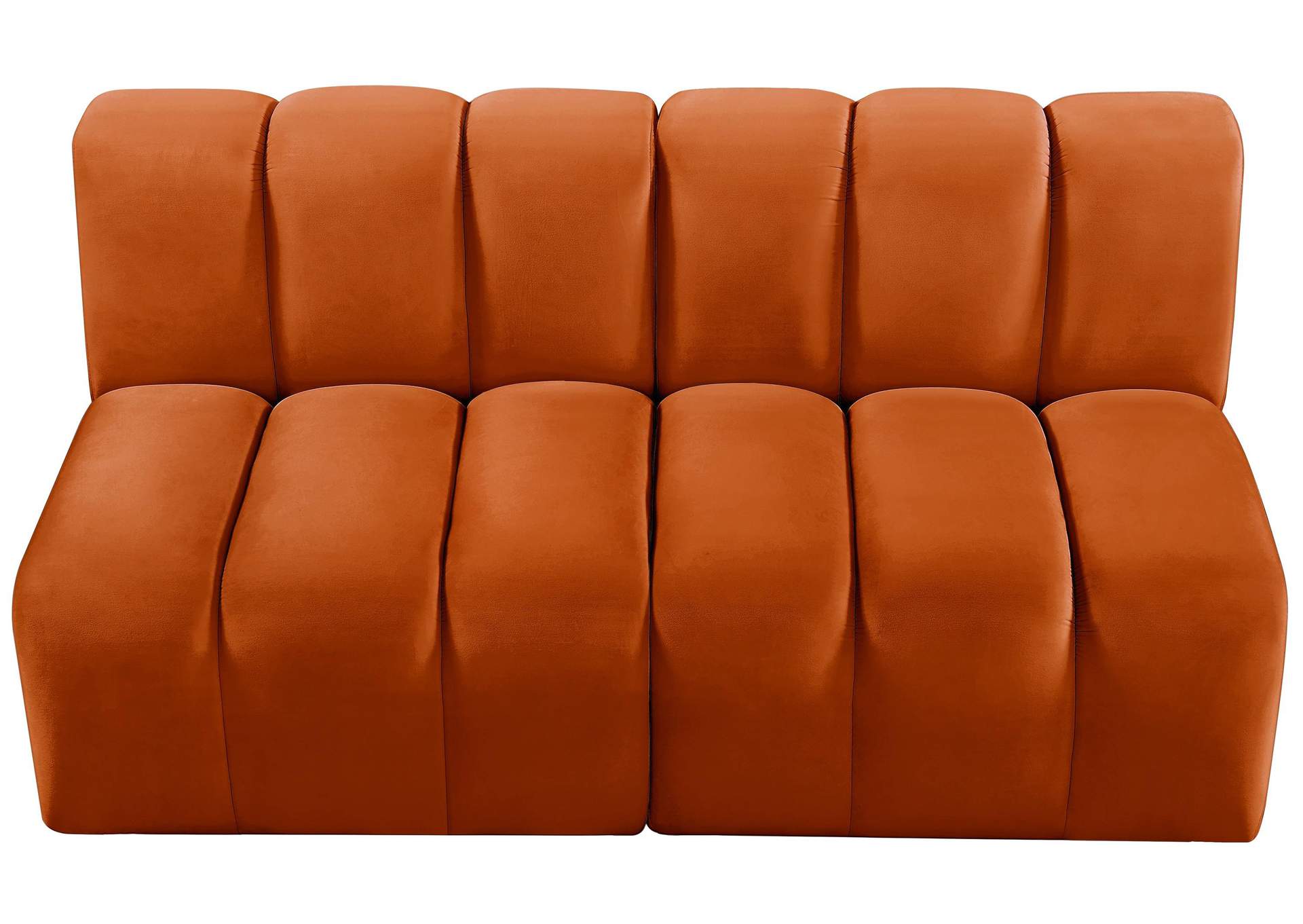 Arc Cognac Velvet Modular Sofa,Meridian Furniture