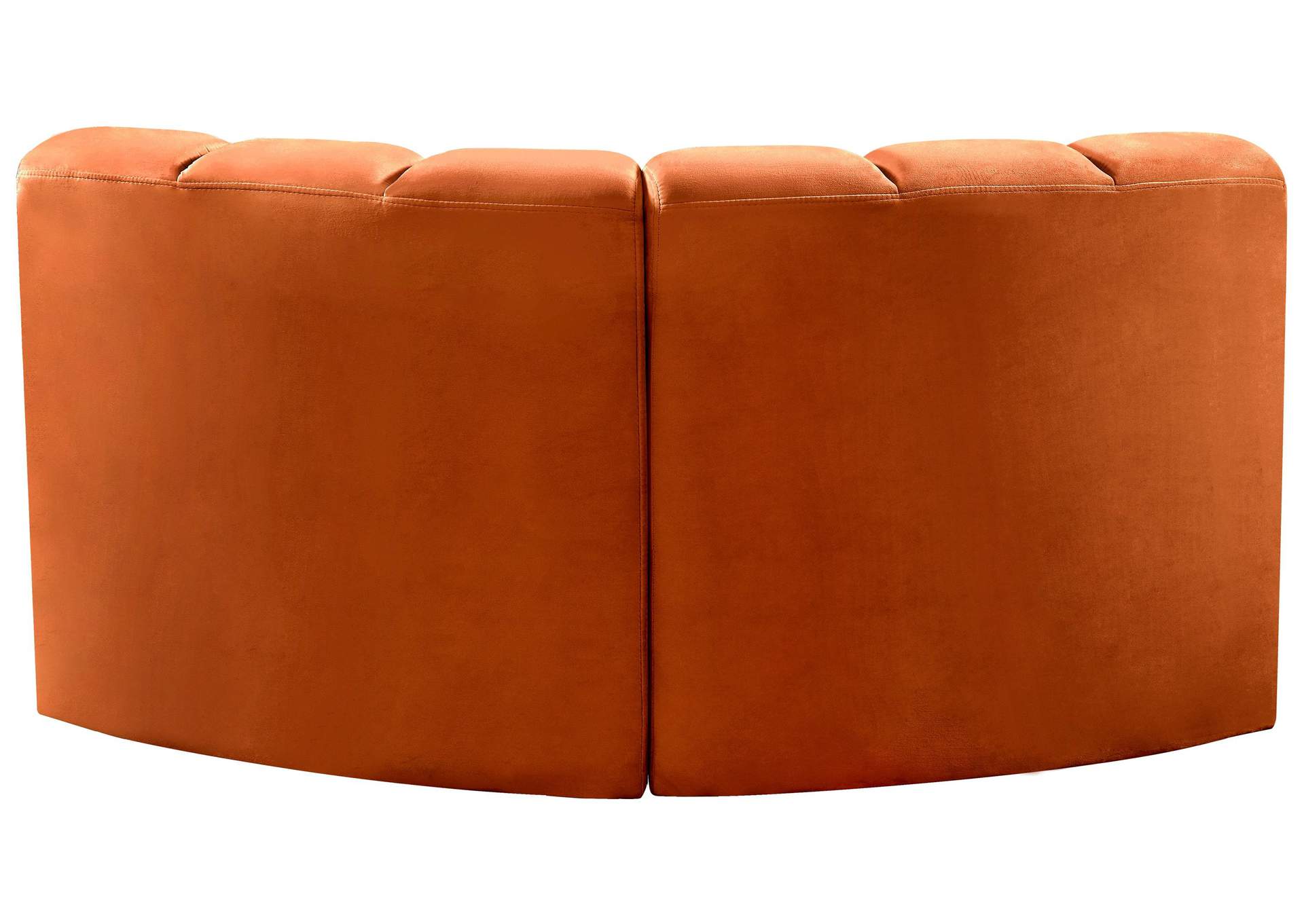 Arc Cognac Velvet Modular Sofa,Meridian Furniture