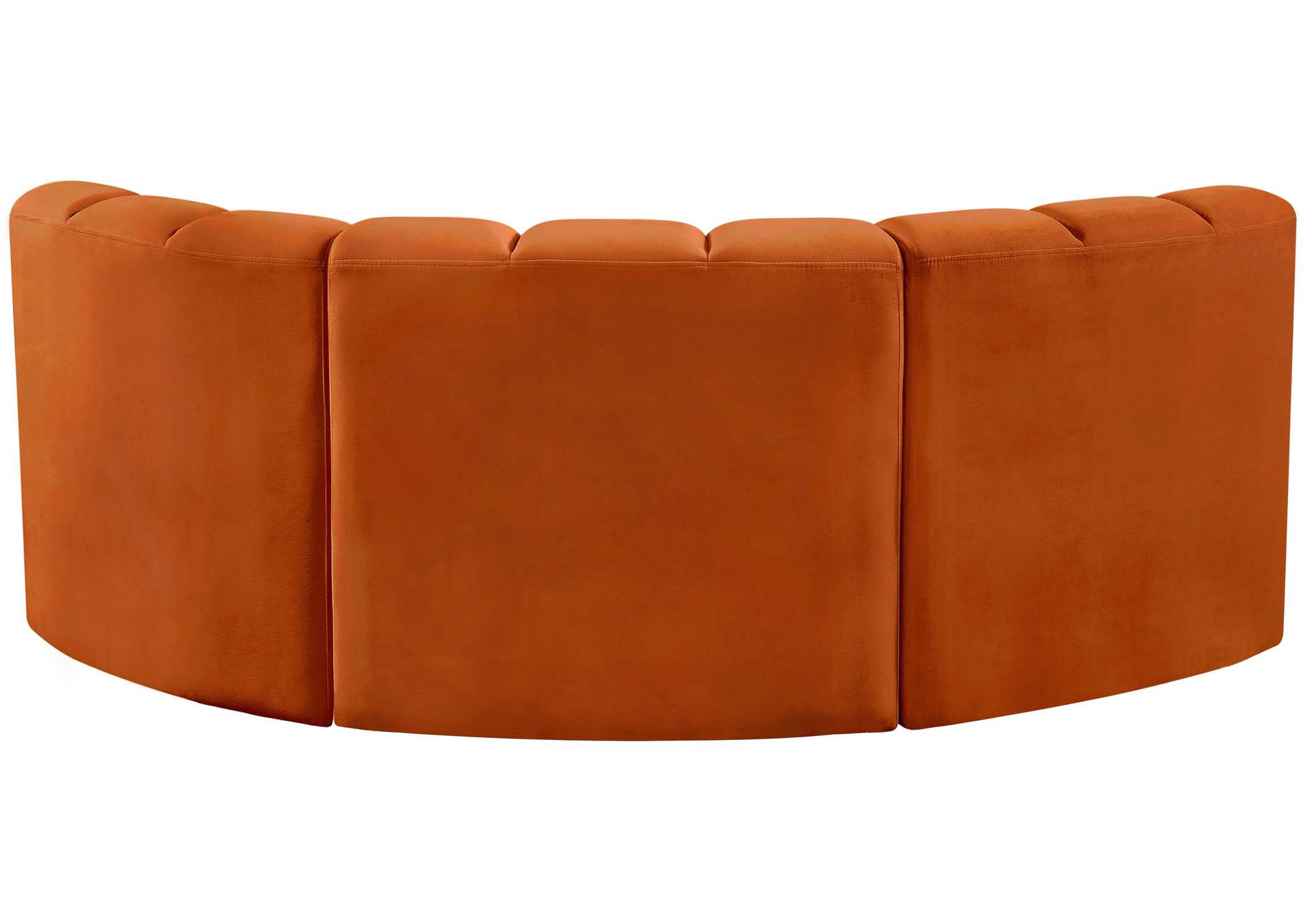 Arc Cognac Velvet Modular Sofa,Meridian Furniture